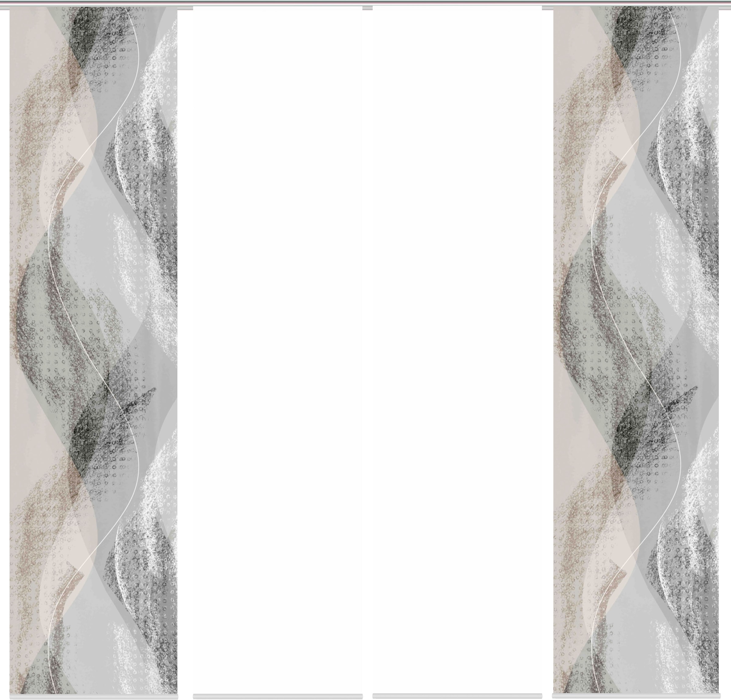 HOME WOHNIDEEN Rideau coulissant »TORRE« Support de panneau 1 cuis tlg. DIGITALDRUCK