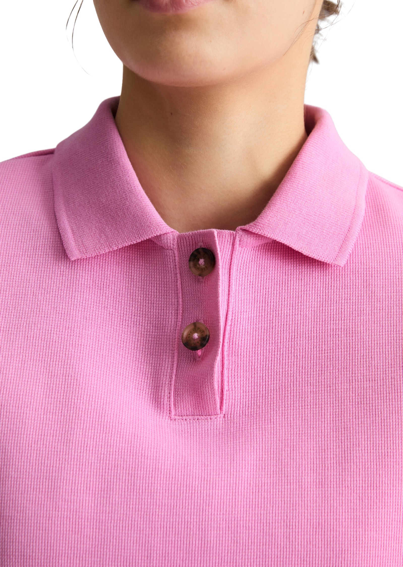 Marc O'Polo DENIM Polo ärmellos wide aus Organic Cotton