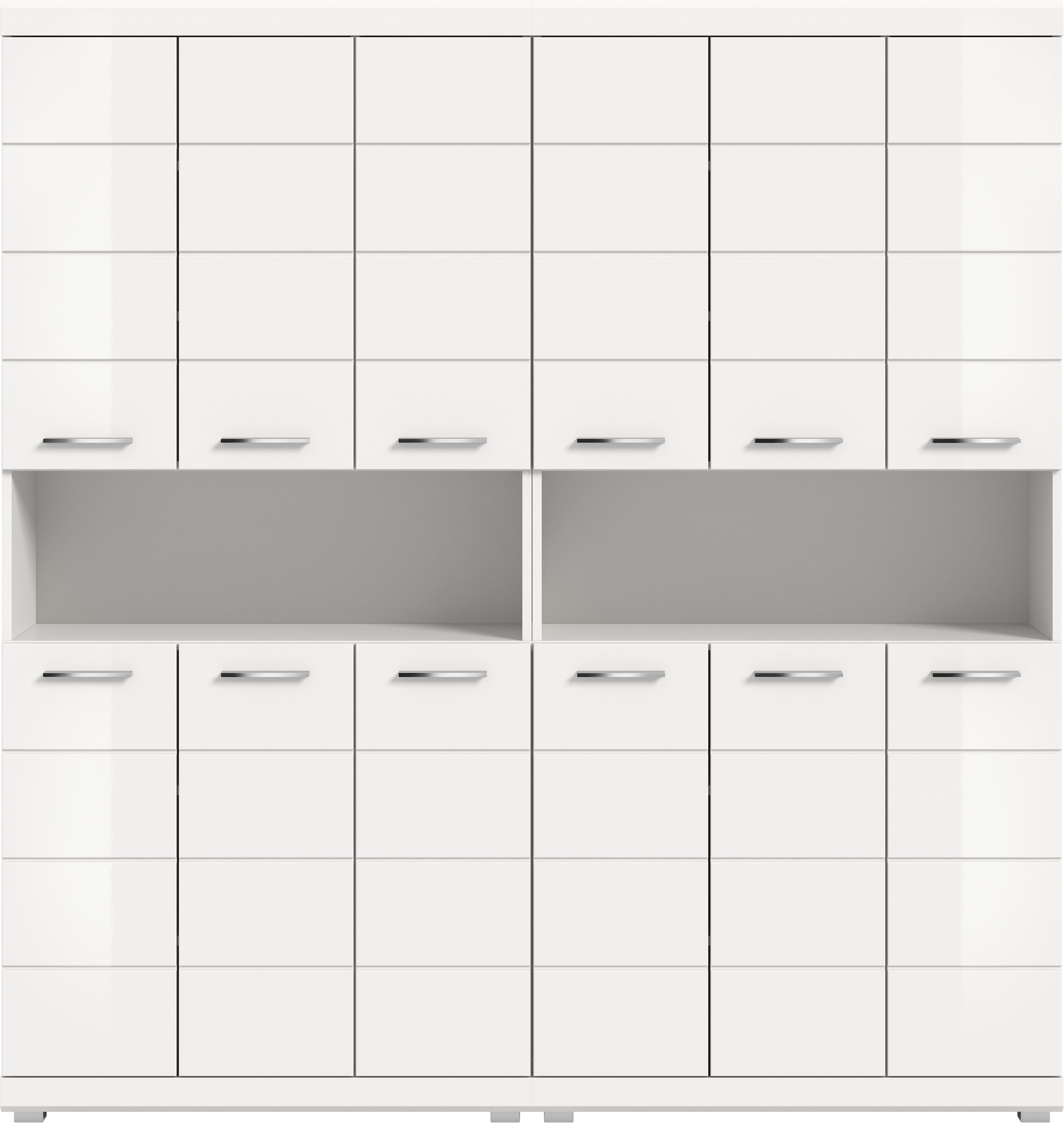 welltime Badmöbel-Set »SIENA, 2-teilig, bestehend aus: 2x Hochschrank, MDF-Front«