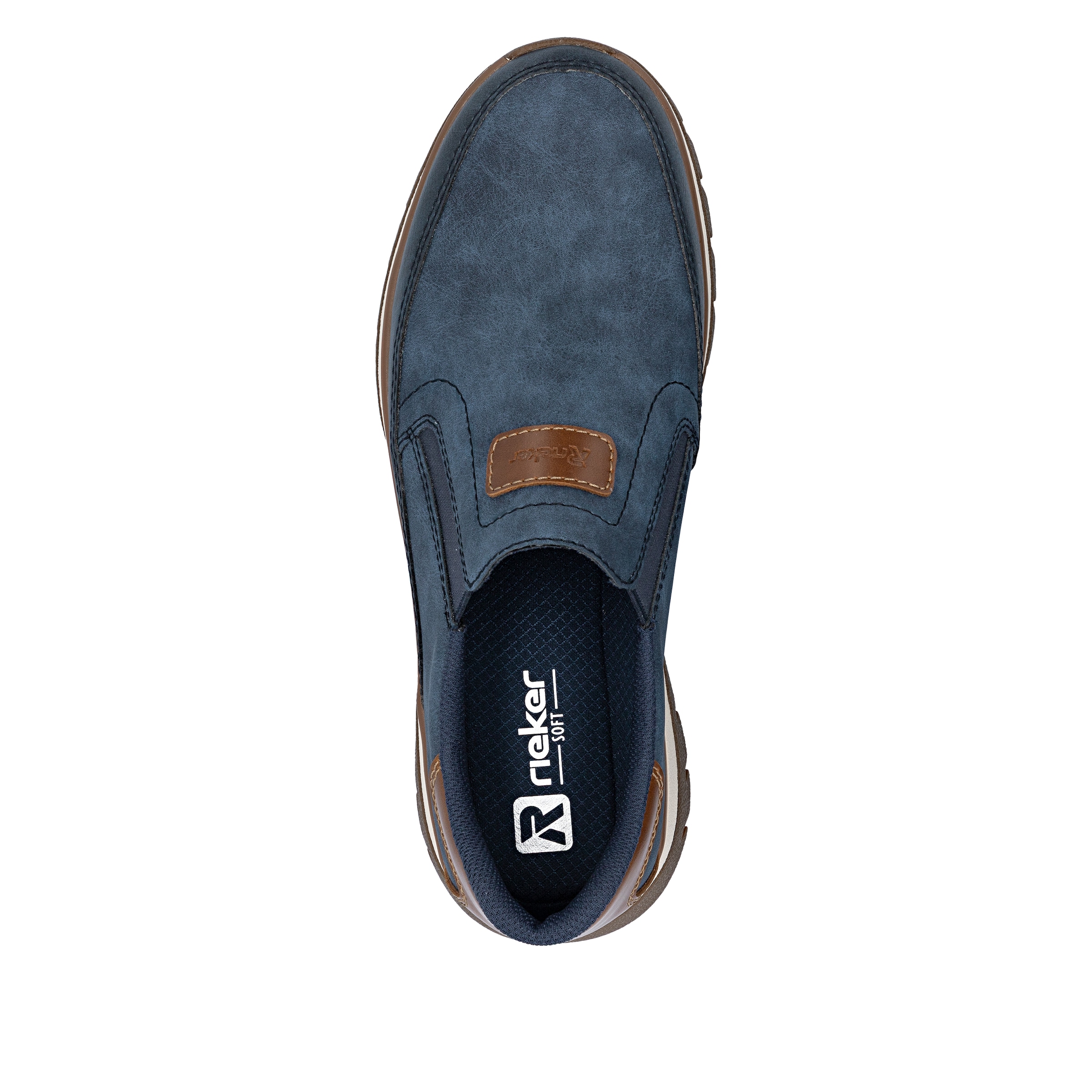Rieker Baskets slip-on  mocassin, chaussure basse, sneaker décontracté avec empiècements contrastés