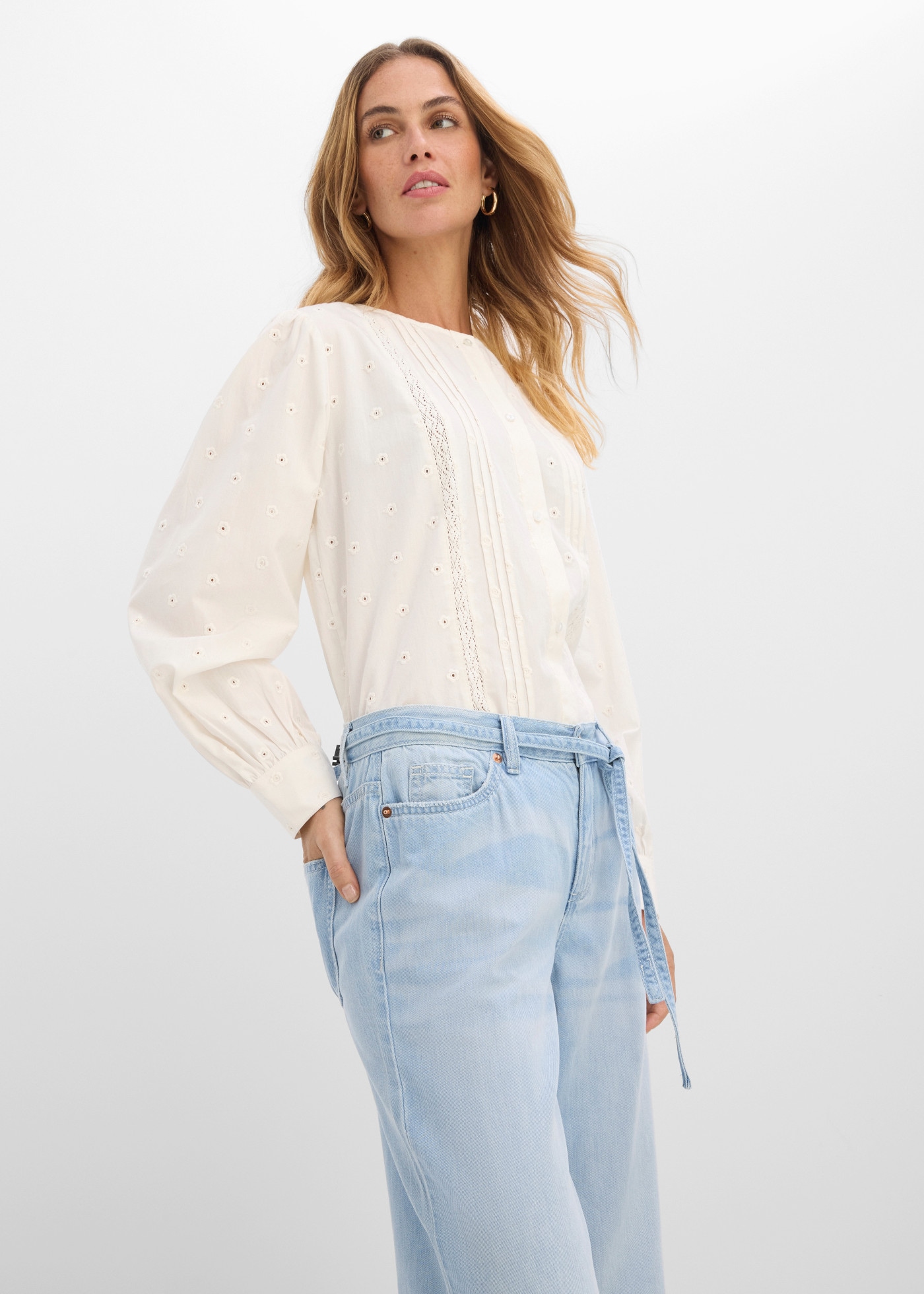 bonprix coupe ample loose fit, denim peu extensible, design 5 poches