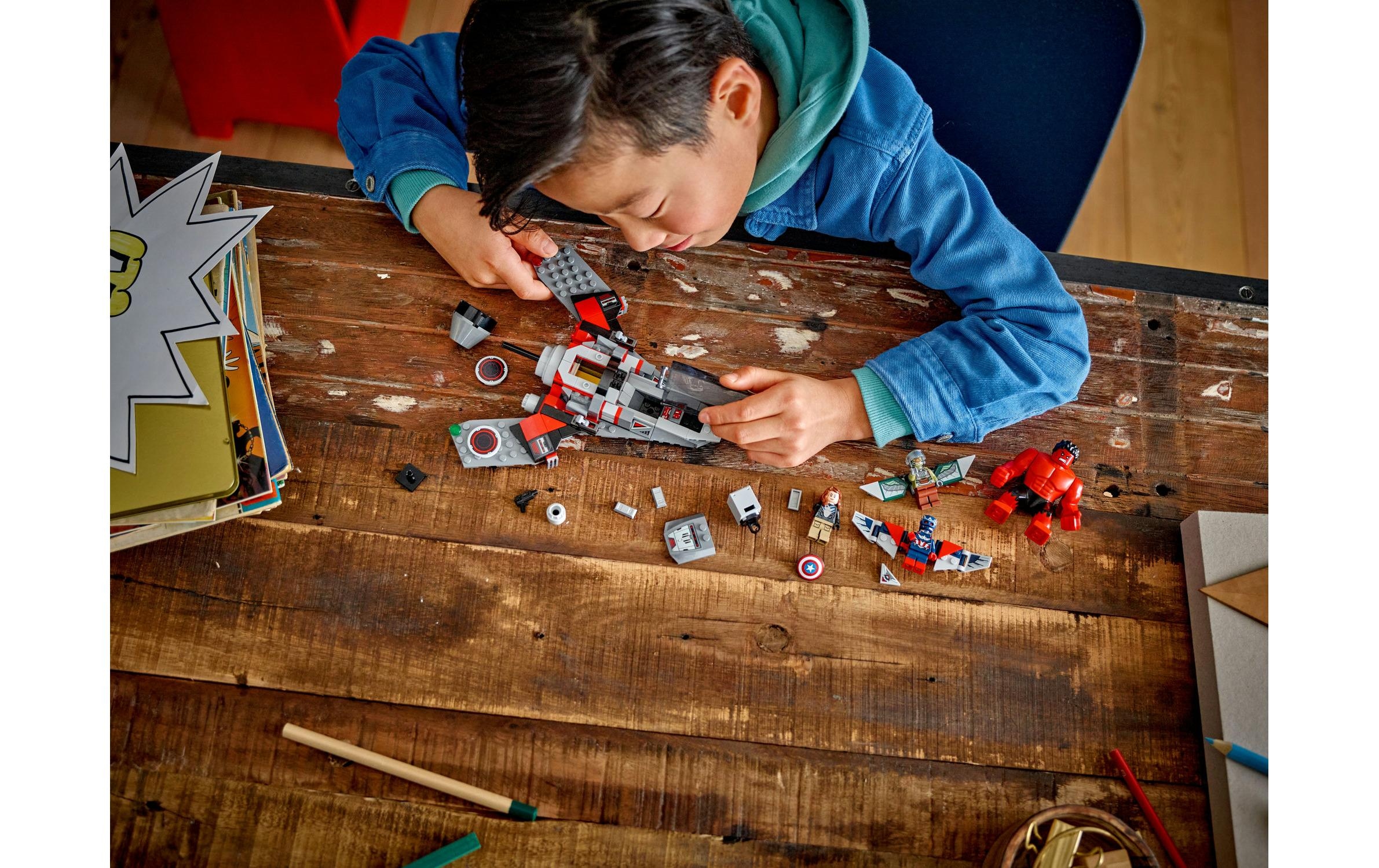 LEGO® Spielbausteine »Showdown zwischen Captain America und Red Hulk 76292«