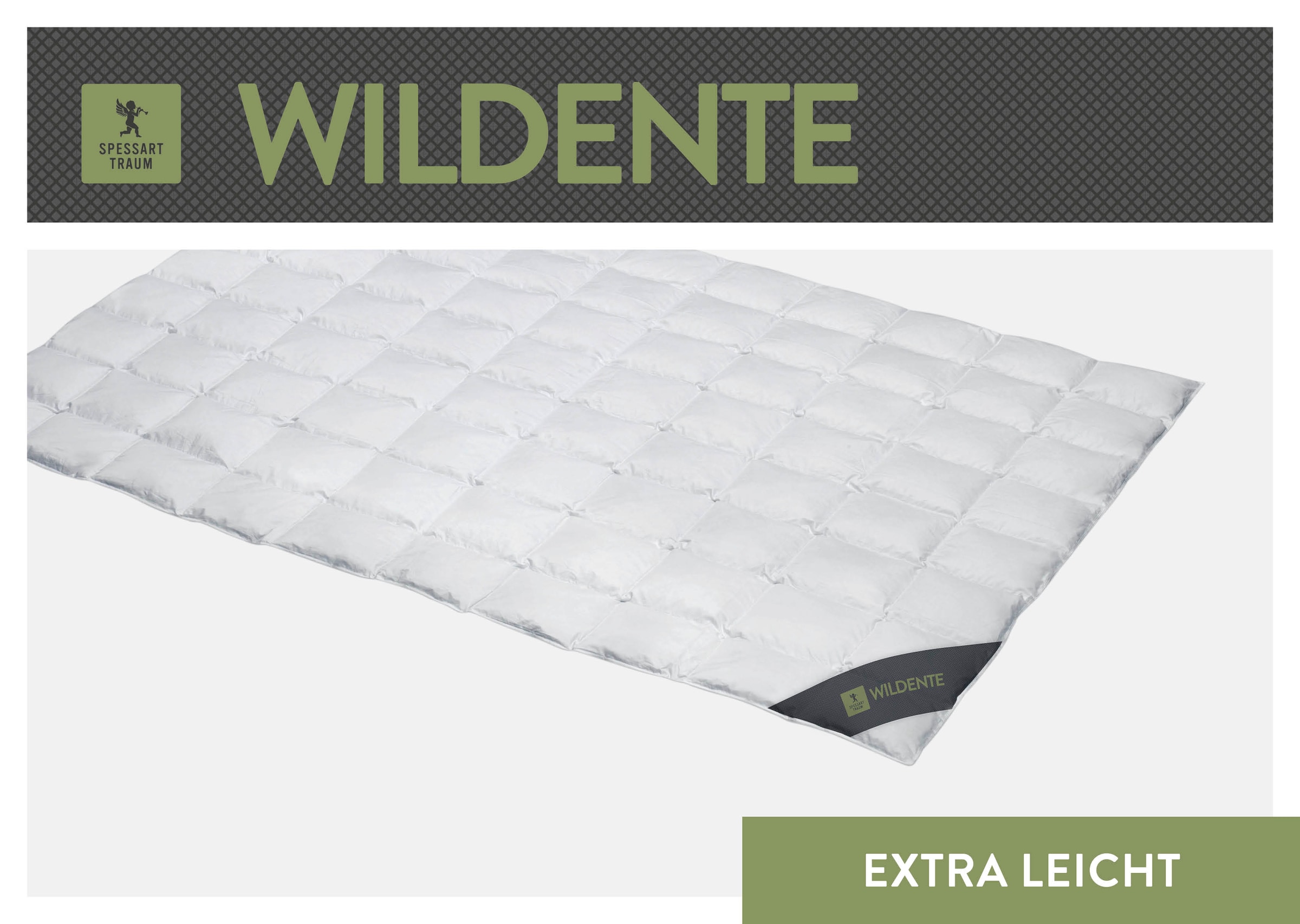 SPESSARTTRAUM Couette en duvet »Wildente Bettdecken 135x200cm & weitere Grössen« ultra-léger Füllung 100 % duvet 1 cuis tlg. couettes toute l'année, hiver, été