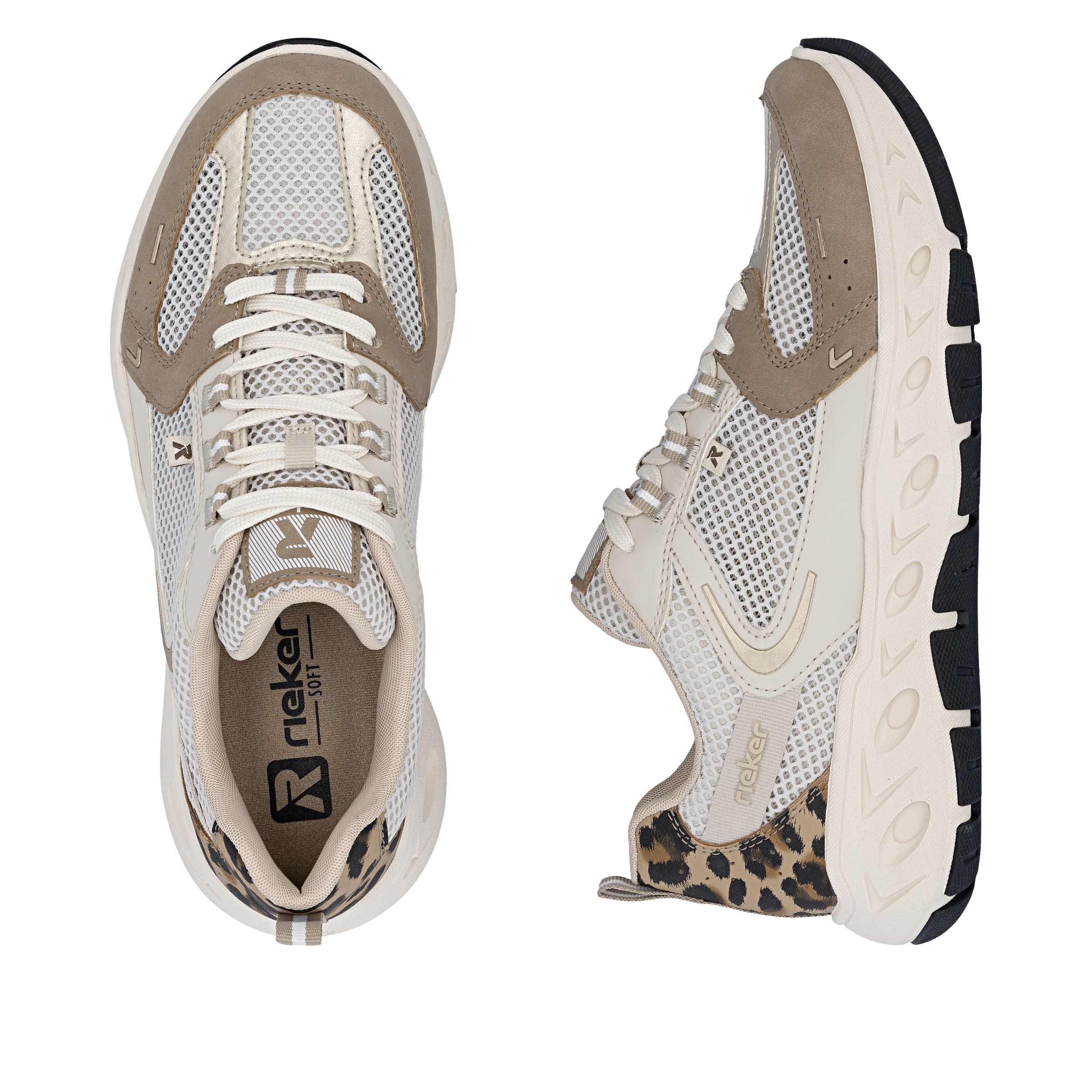 Rieker Plateausneaker  Schnürschuh, Freizeitsneaker, Halbschuh mit MemoSoft-Innensohle