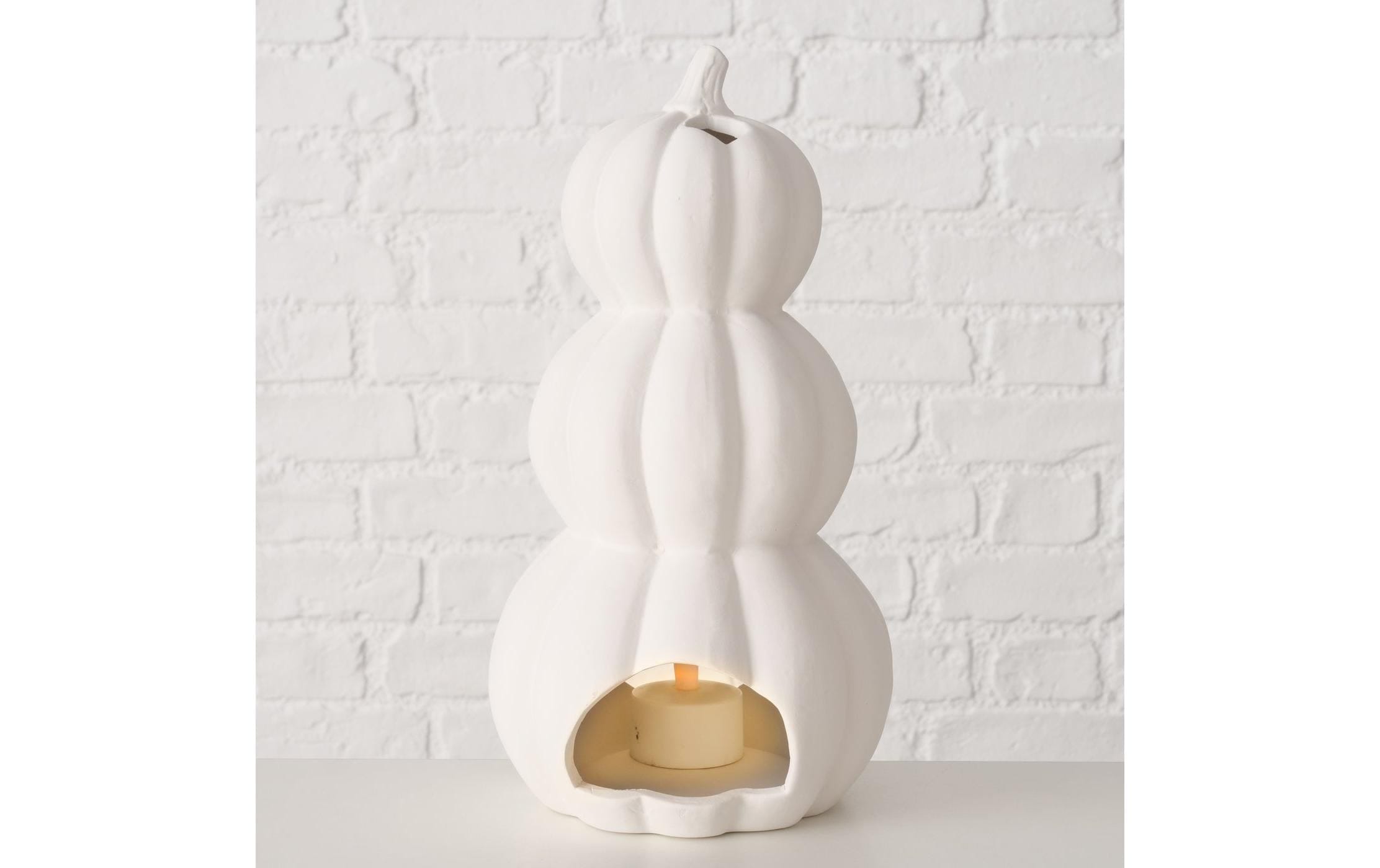 BOLTZE Teelichthalter »Curbana Keramik, 25 x 14 cm«