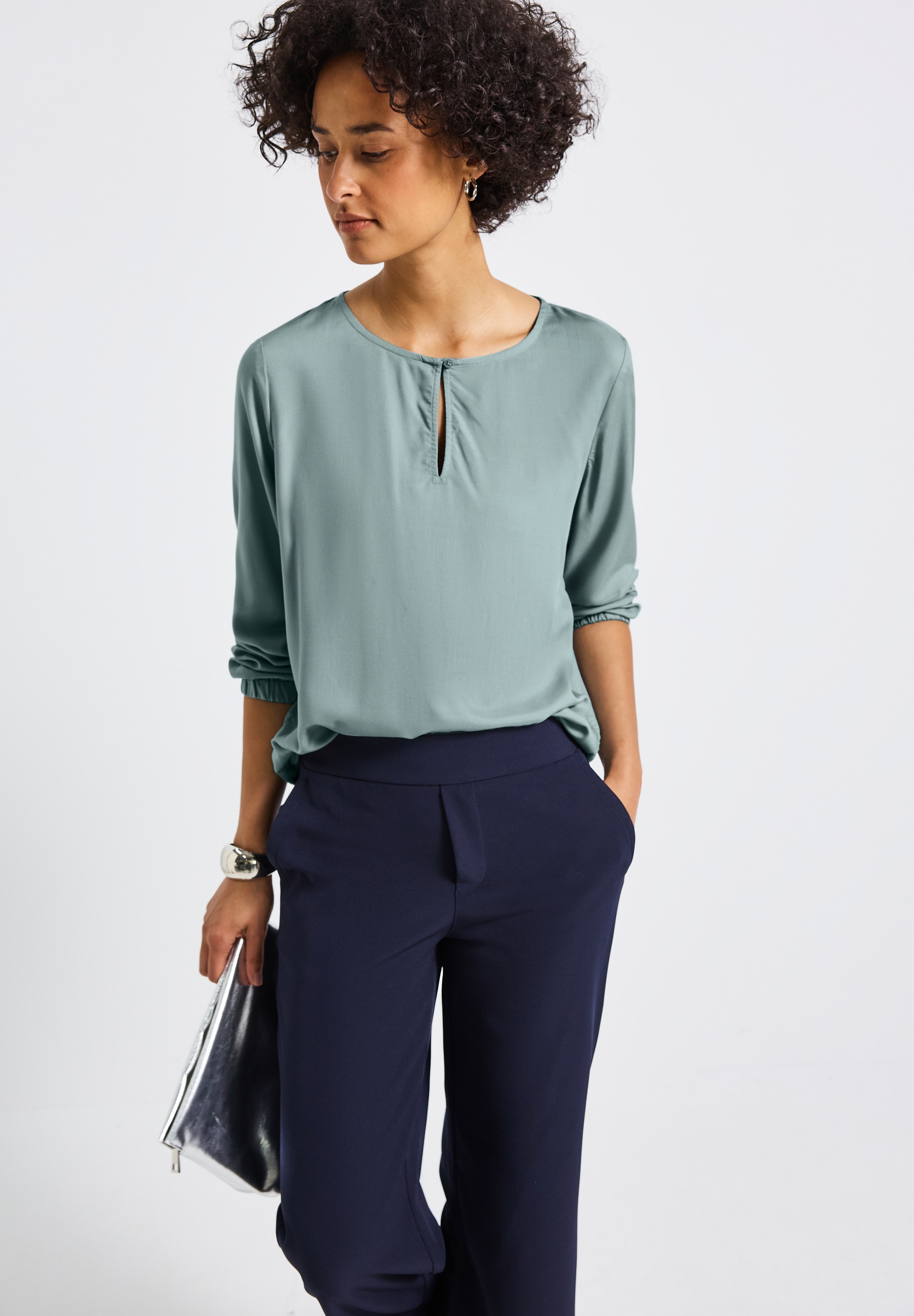 STREET ONE Blouse à manches longues , mit Cut-Out
