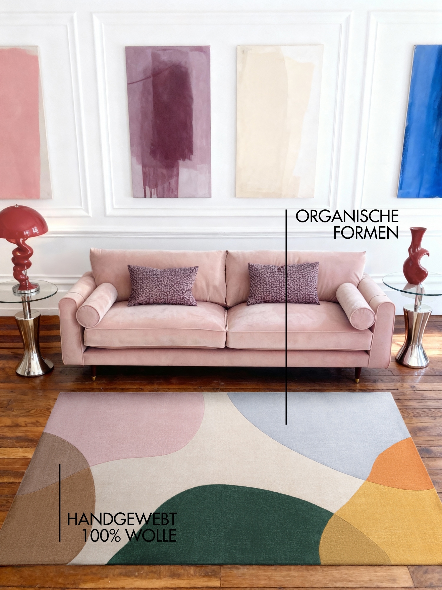 Ted Baker Wollteppich »Clarissa , auch in rund« 11 mm Höhe Wolle, Abstrakt, Natur, Wohnzimmer, Schlafzimmer, Modern, Geometrisch