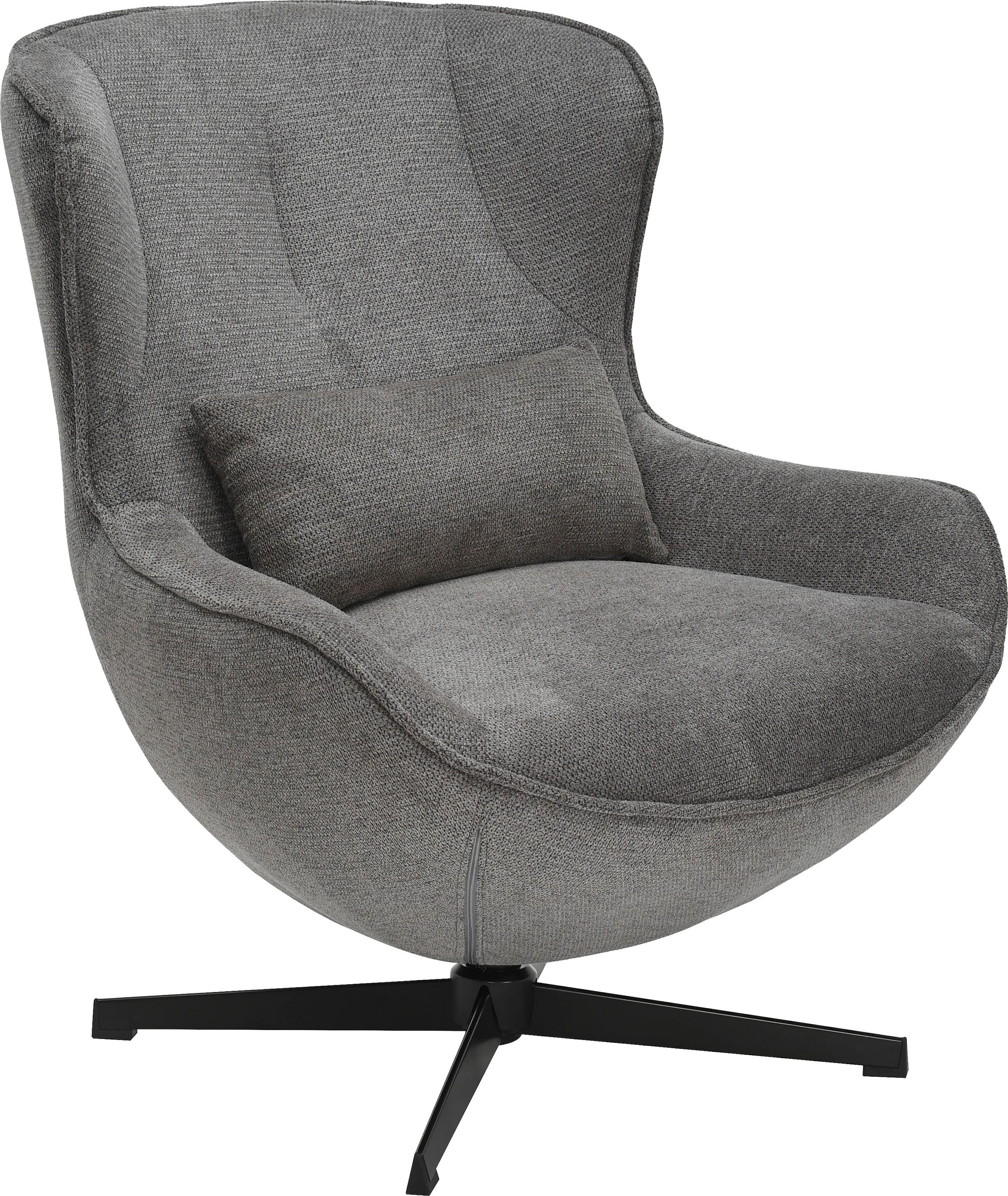 GOODproduct Fauteuil »YOLLI Relaxsessel, TV-Sessel mit Hocker« 360° Grad drehbar, Struktur-Bezug