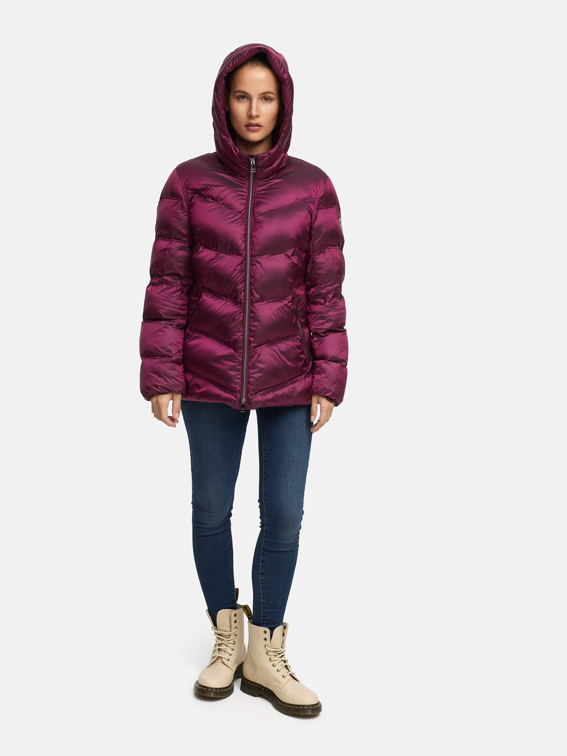 MANISA Veste matelassée mit Kapuze mit Stehkragen, Kapuze und elastischem Ärmelsaum