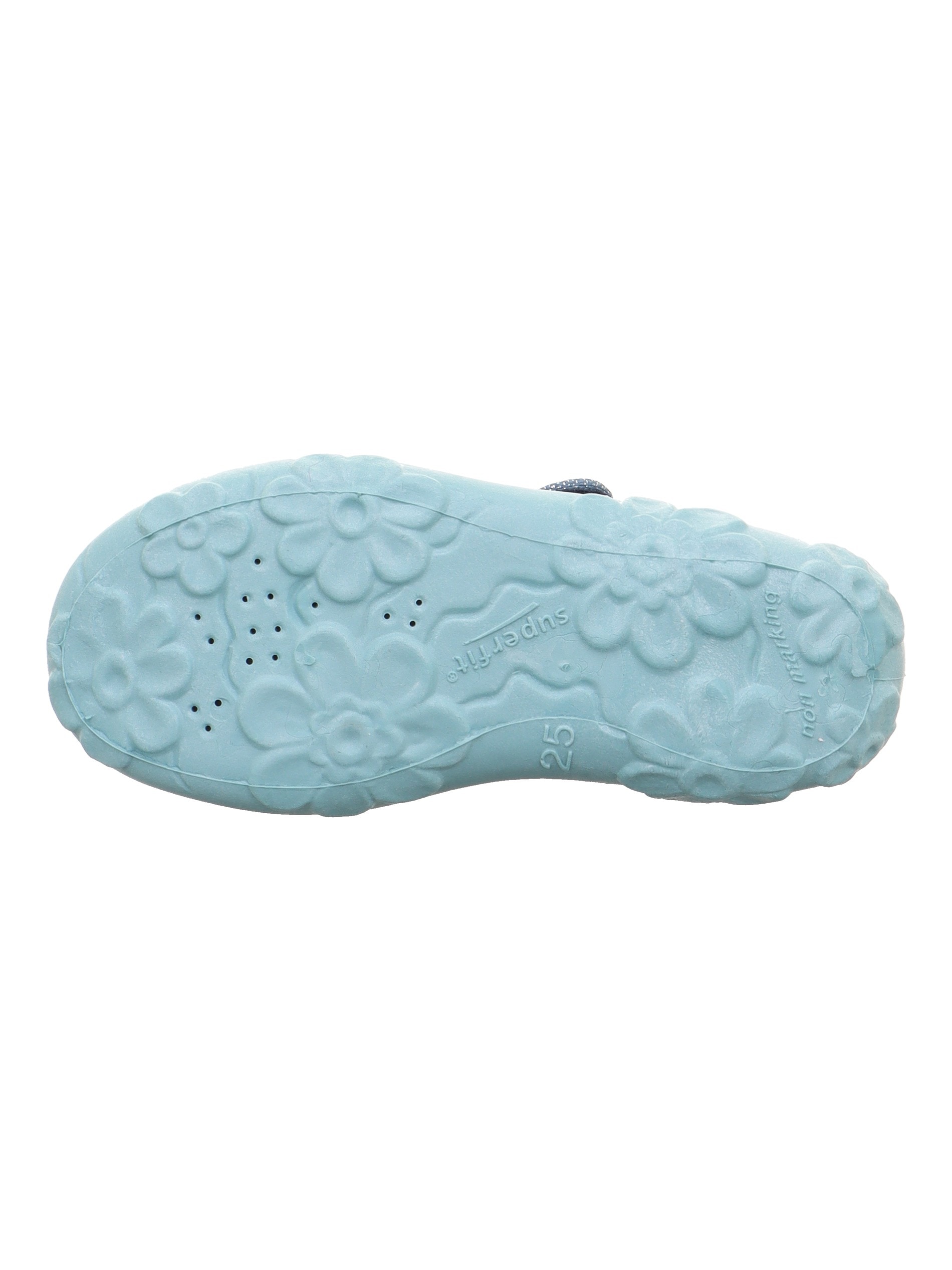 Superfit Chausson »BONNY, WMS: mittel«  Chaussure de maternelle avec fermeture velcro, gabarit de taille à télécharger