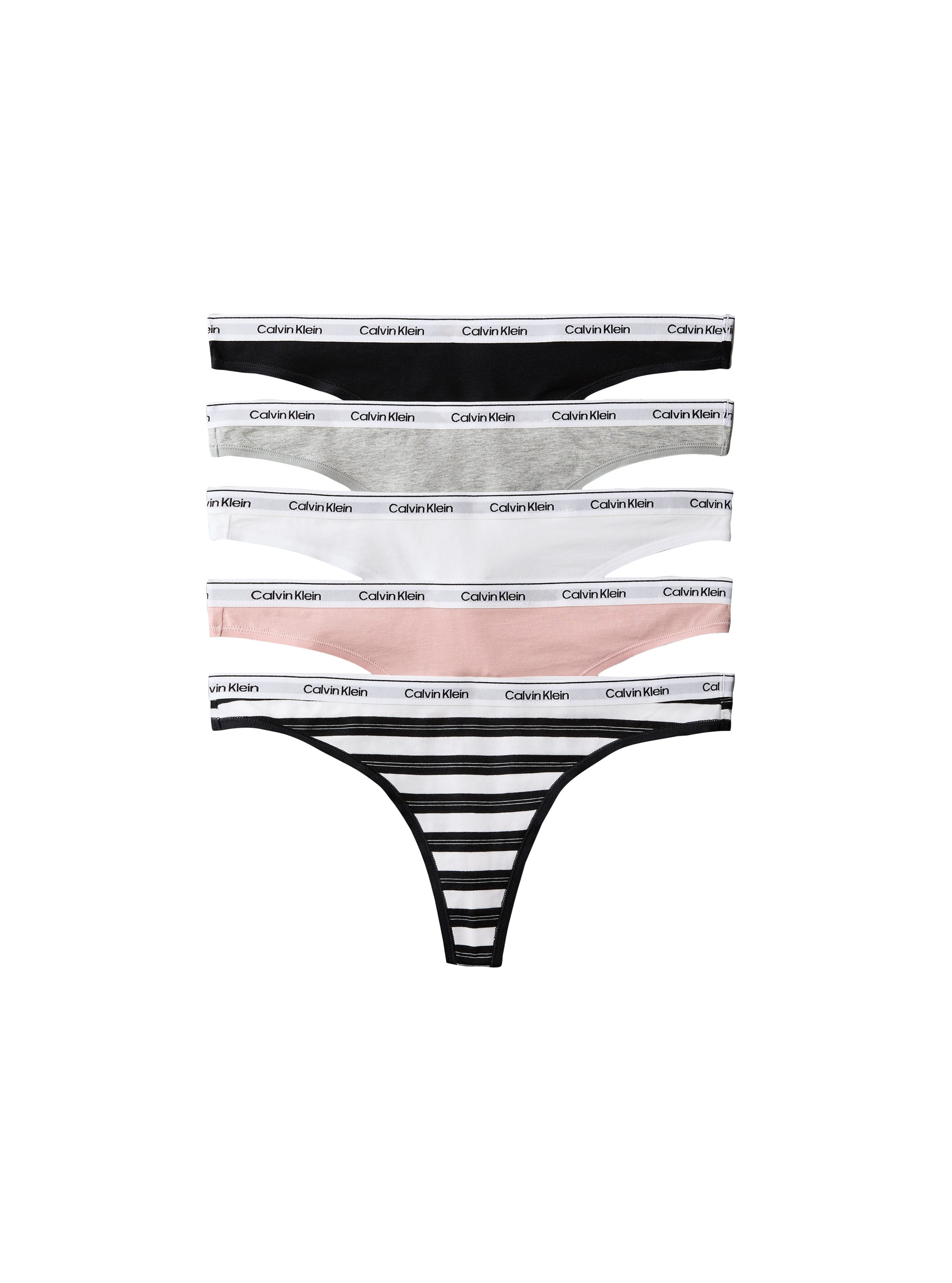 Calvin Klein Underwear Tanga »THONG 5 PK« Paquet,  Coupe ajustée