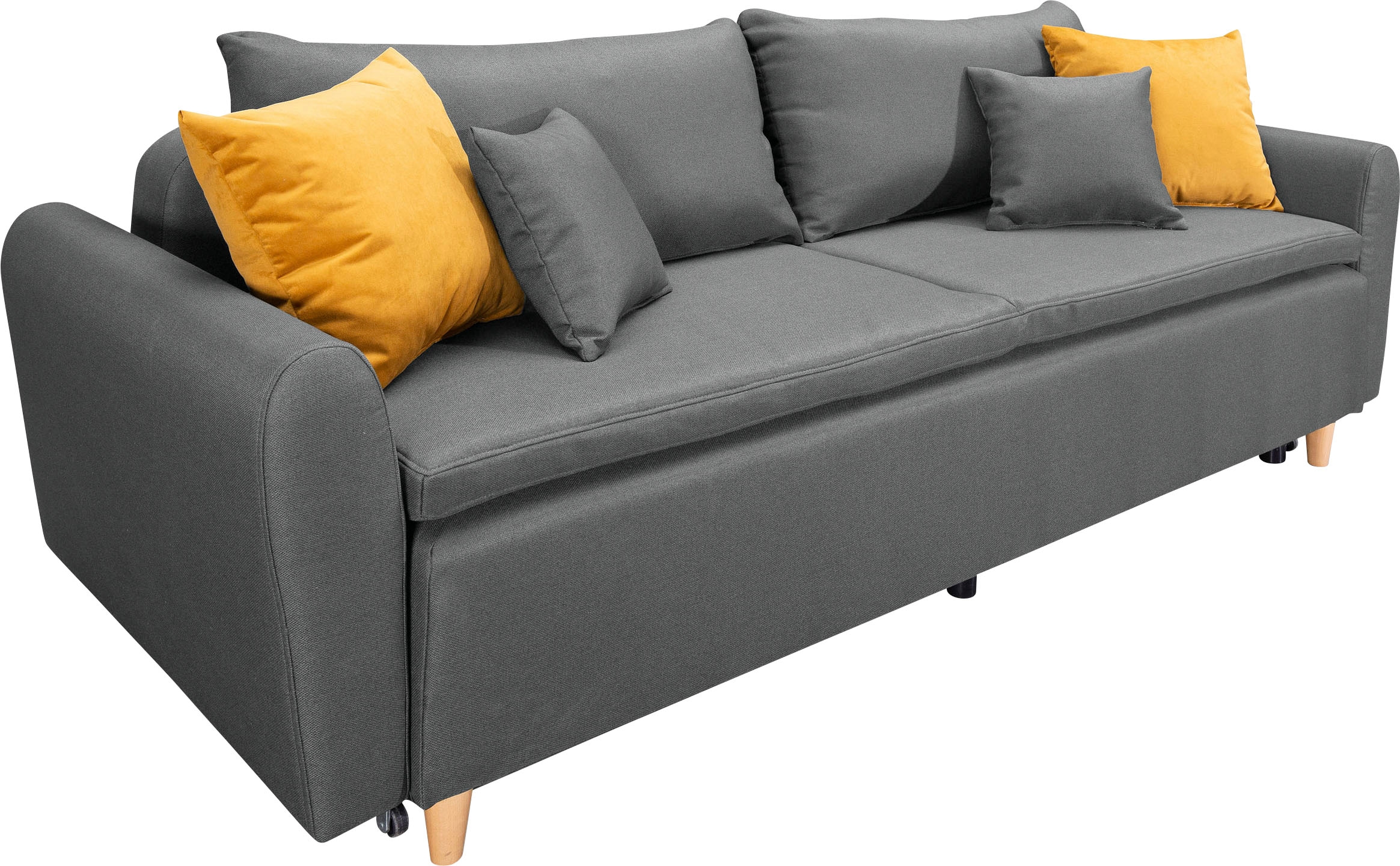 INOSIGN Schlafsofa »Anika« mit Boxspringaufbau, Bettfunktion & Bettkasten, Dauerschlafsofa