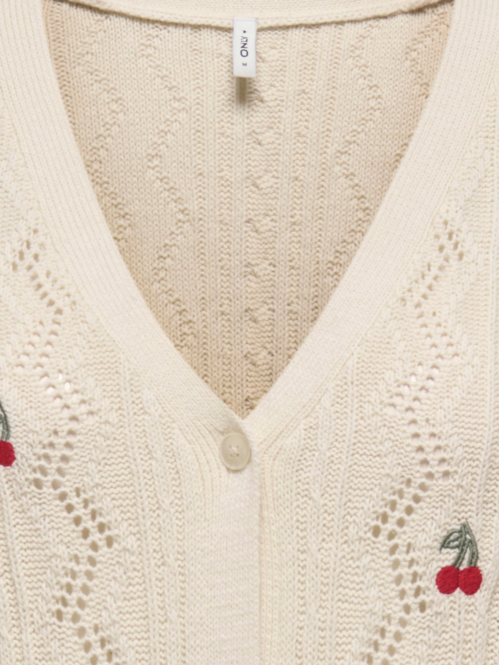 ONLY Veste en tricot »ONLBIRTIE LS EMB V-NECK CARDIGAN KNT« mit Stickerei