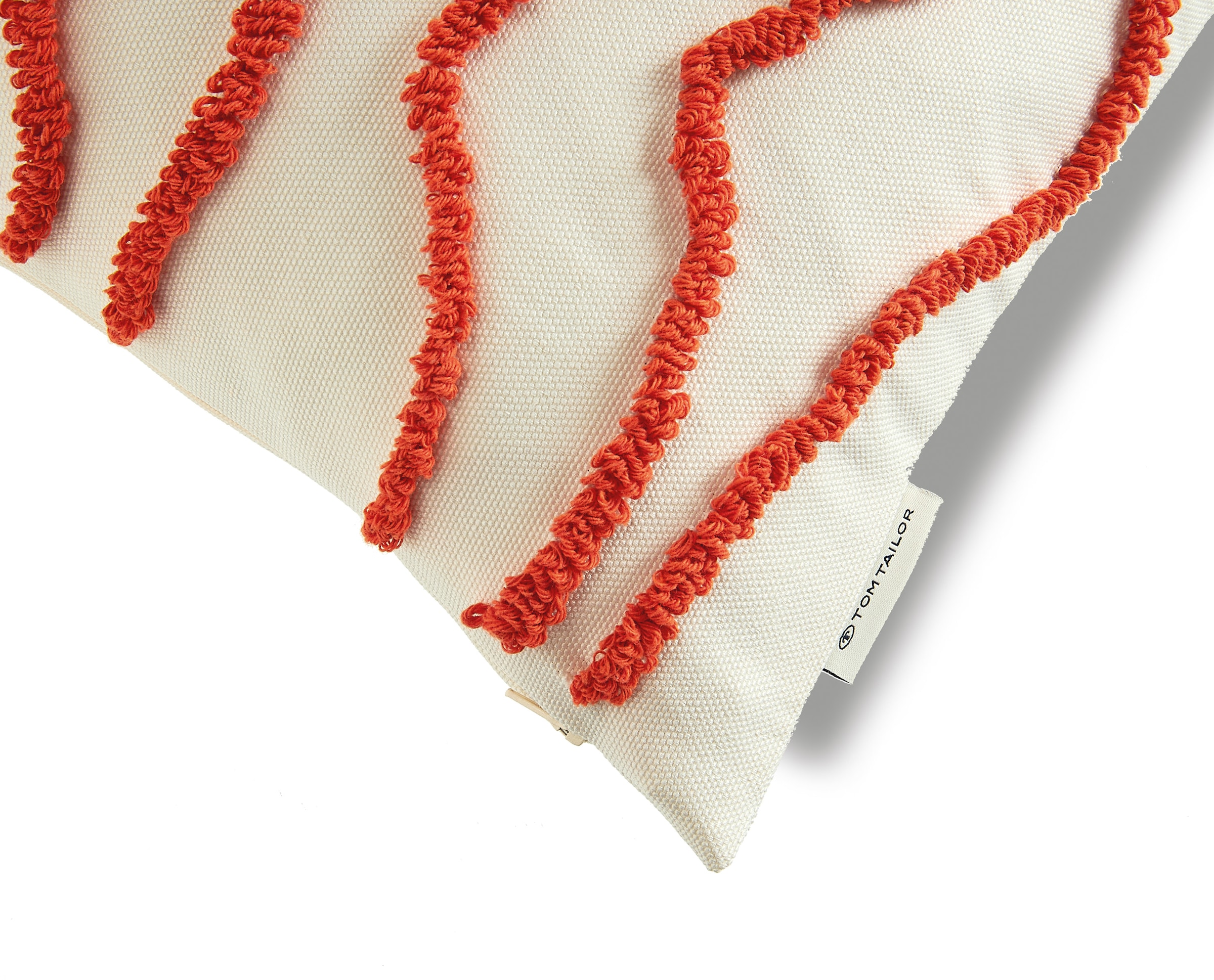 TOM TAILOR HOME Coussin décoratif »Wavy« bestickt, mit hohem Baumwollanteil