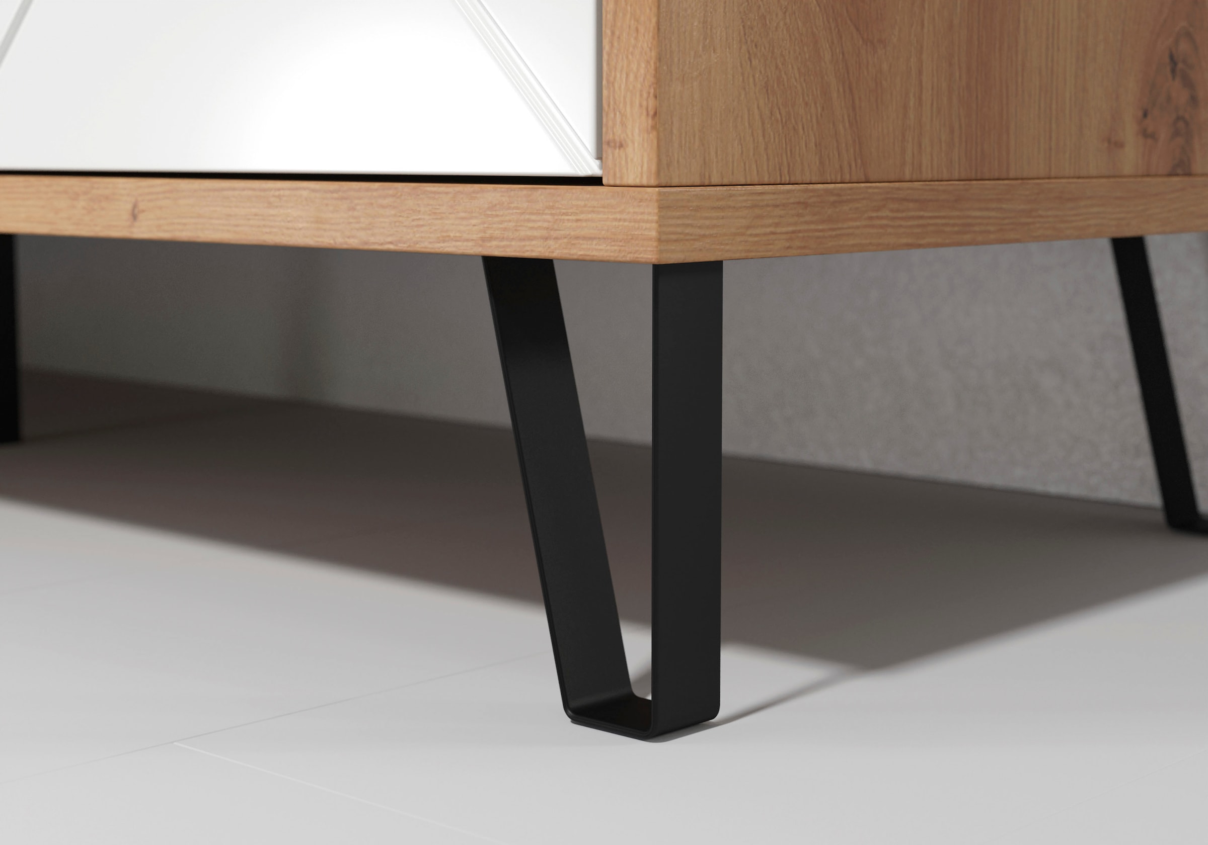 Home affaire Highboard »Tarragona« Highboard mit 4 Türen & Soft-Close - (B/T/H) 123/40/136 cm