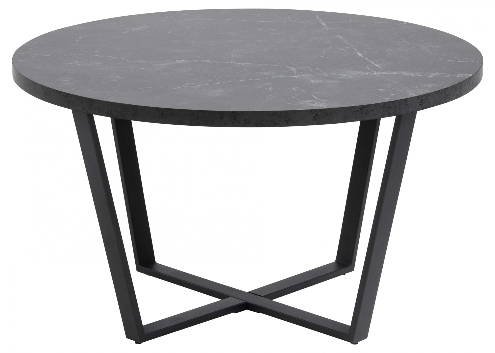 ACTONA GROUP Table basse »Amble« 1 cuis tlg. table basse, table à café, table d'appoint, noire, motif marbre, ronde