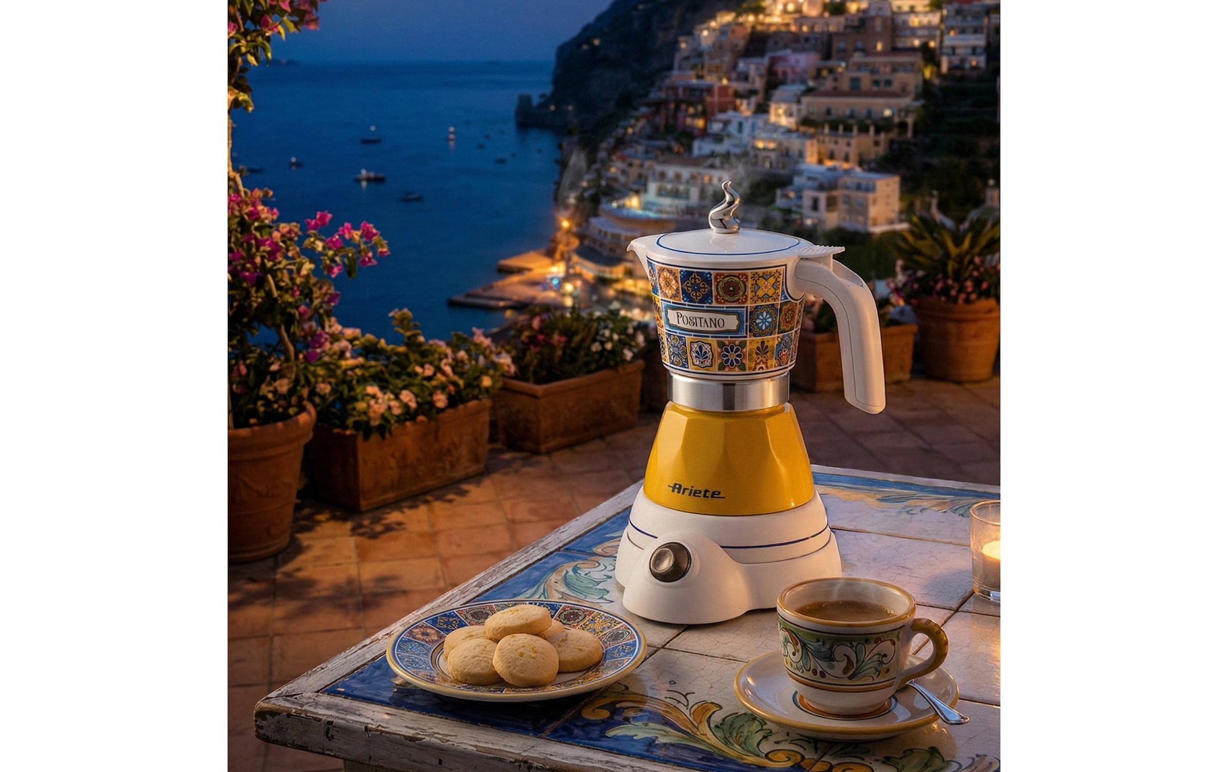 Ariete Bouilloire à expresso »Positano Moka Für 4 Tassen«