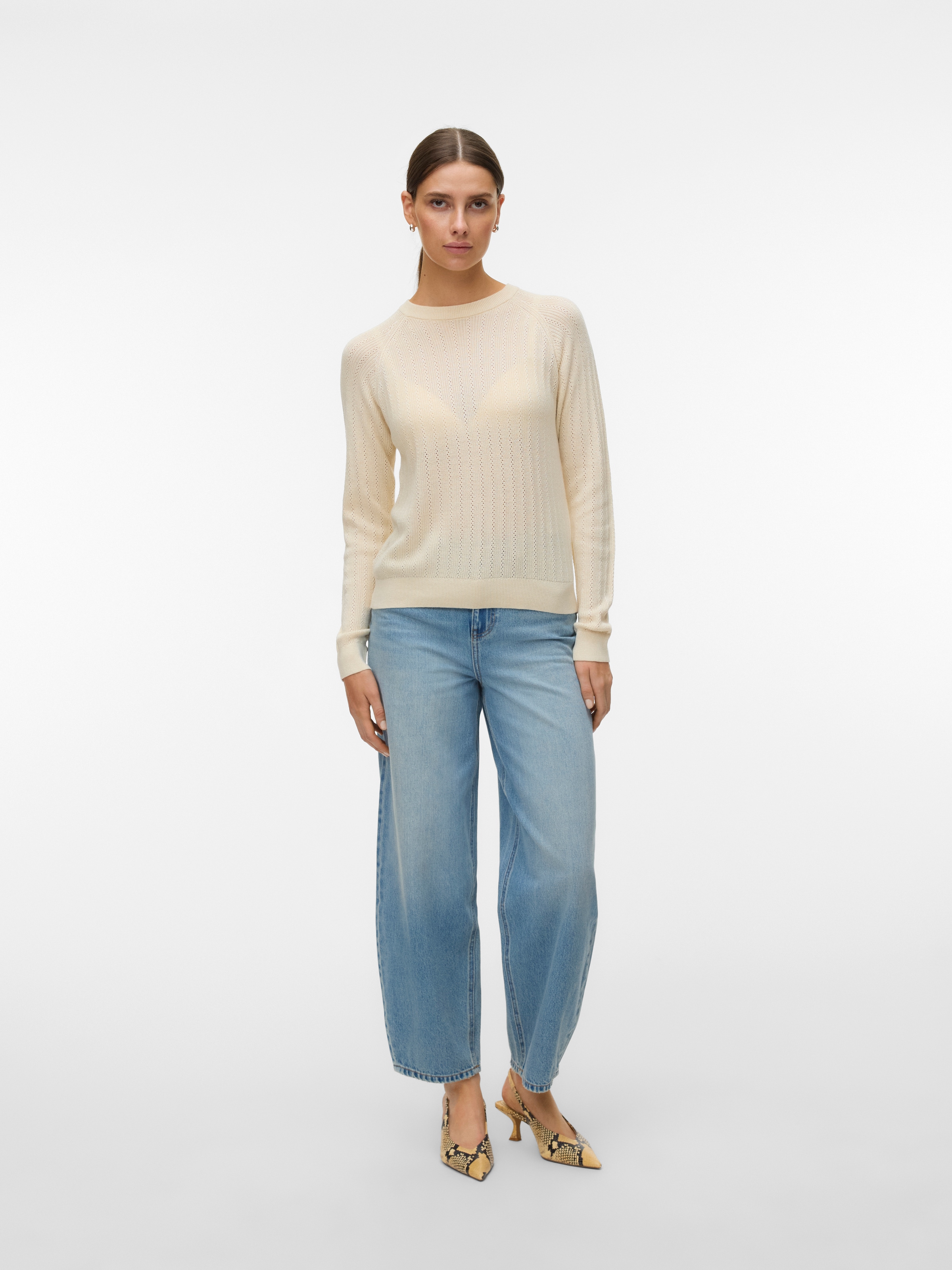 Vero Moda Pull en tricot »VMNEWLEX POINTELLE LS O-N PULLOVER NOOS«