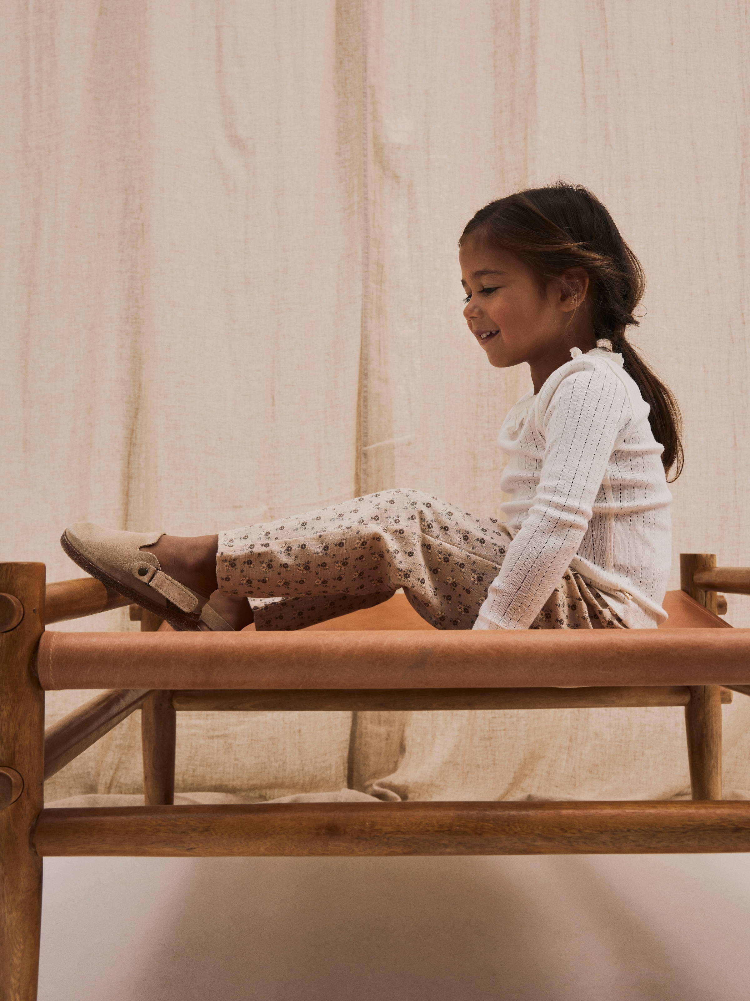 Lil' Atelier Langarmshirt »NMFRACHEL NIS LS SLIM TOP LIL NOOS« Baumwollmischung, Rüschen