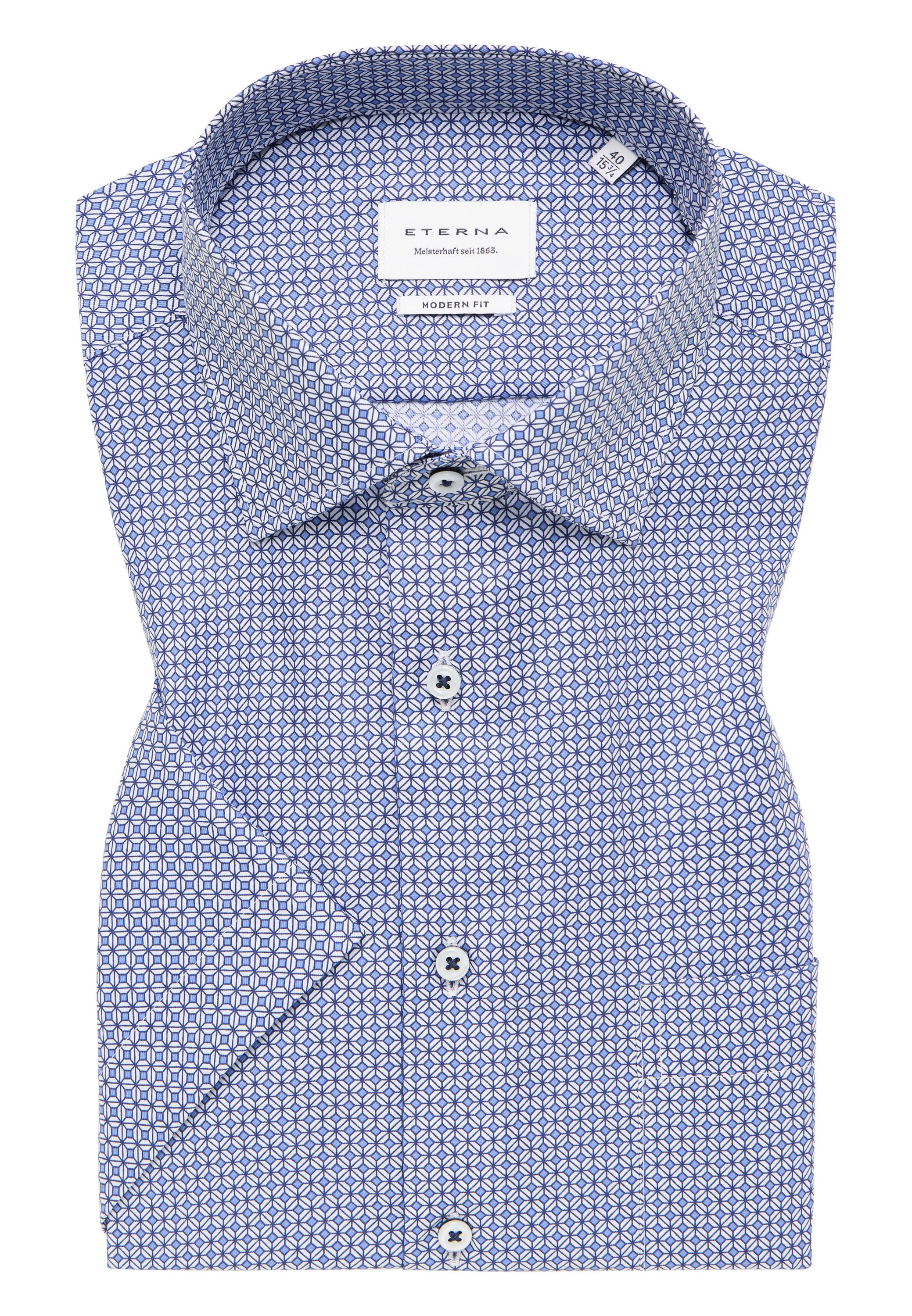 Eterna Kurzarmhemd »MODERN FIT« NON IRON (bügelfrei)