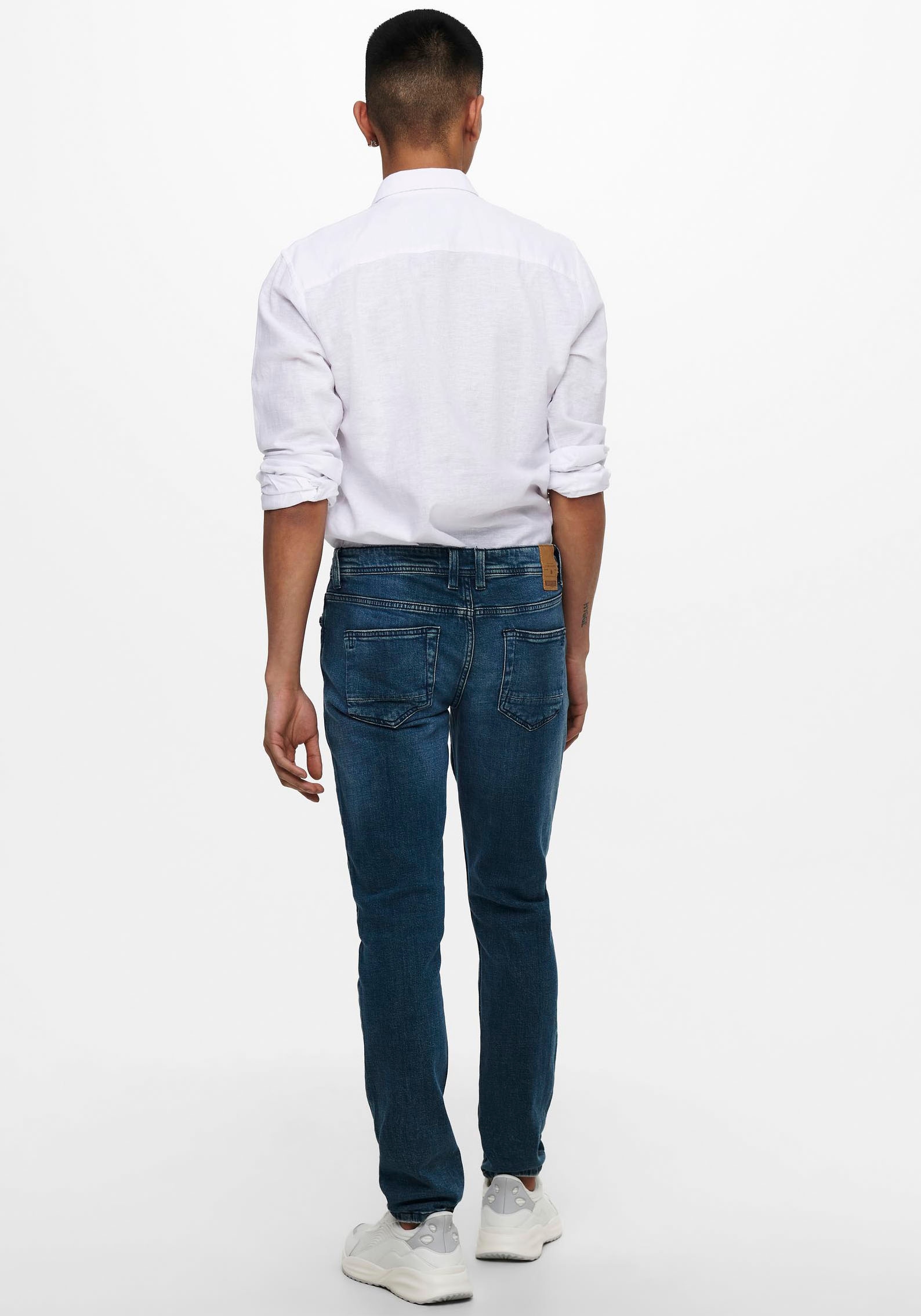 ONLY & SONS Langarmhemd »ONSCAIDEN LS SOLID LINEN SHIRT NOOS«