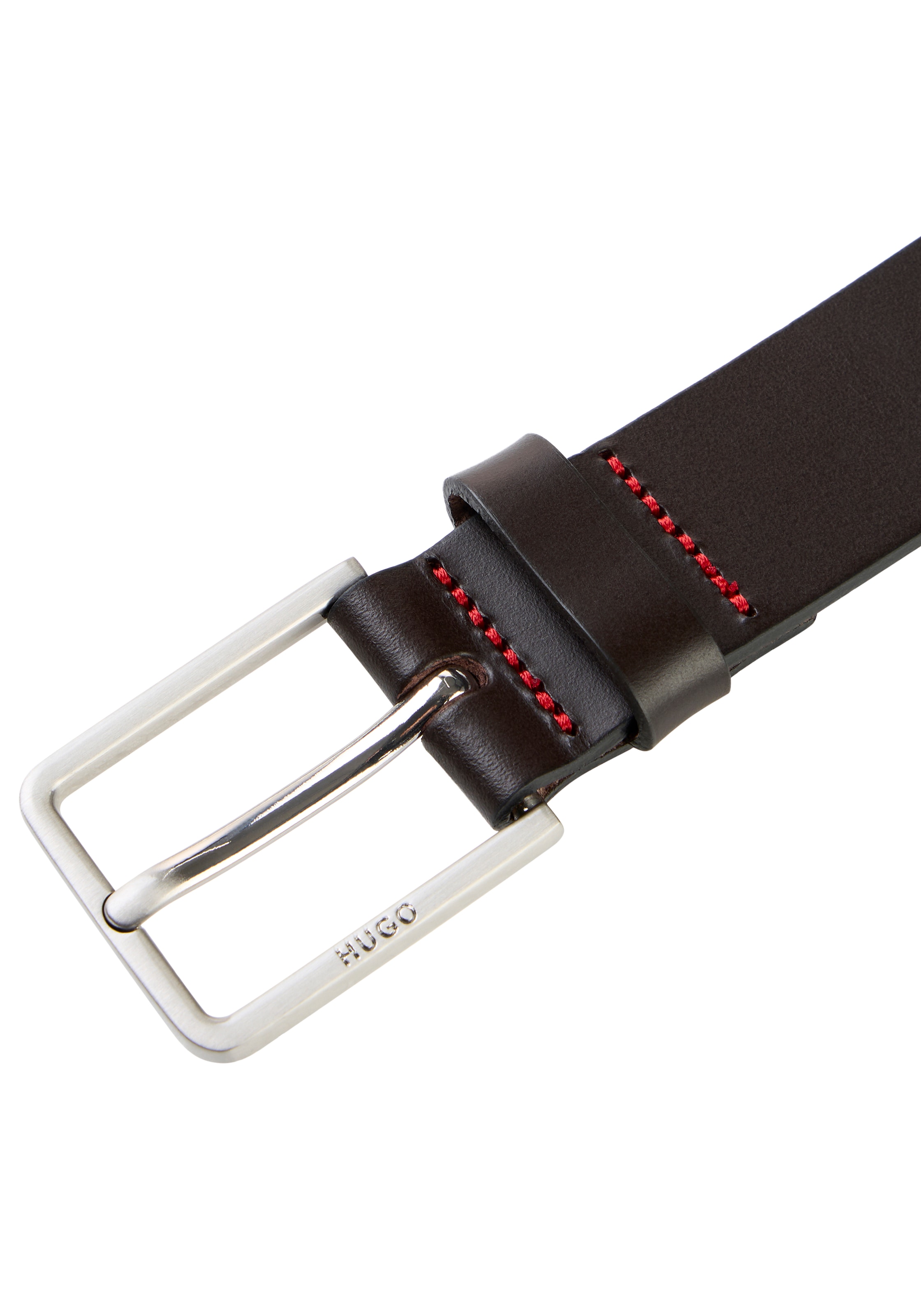 HUGO Ceinture en cuir »Gael Sz30« mit Logoprägung