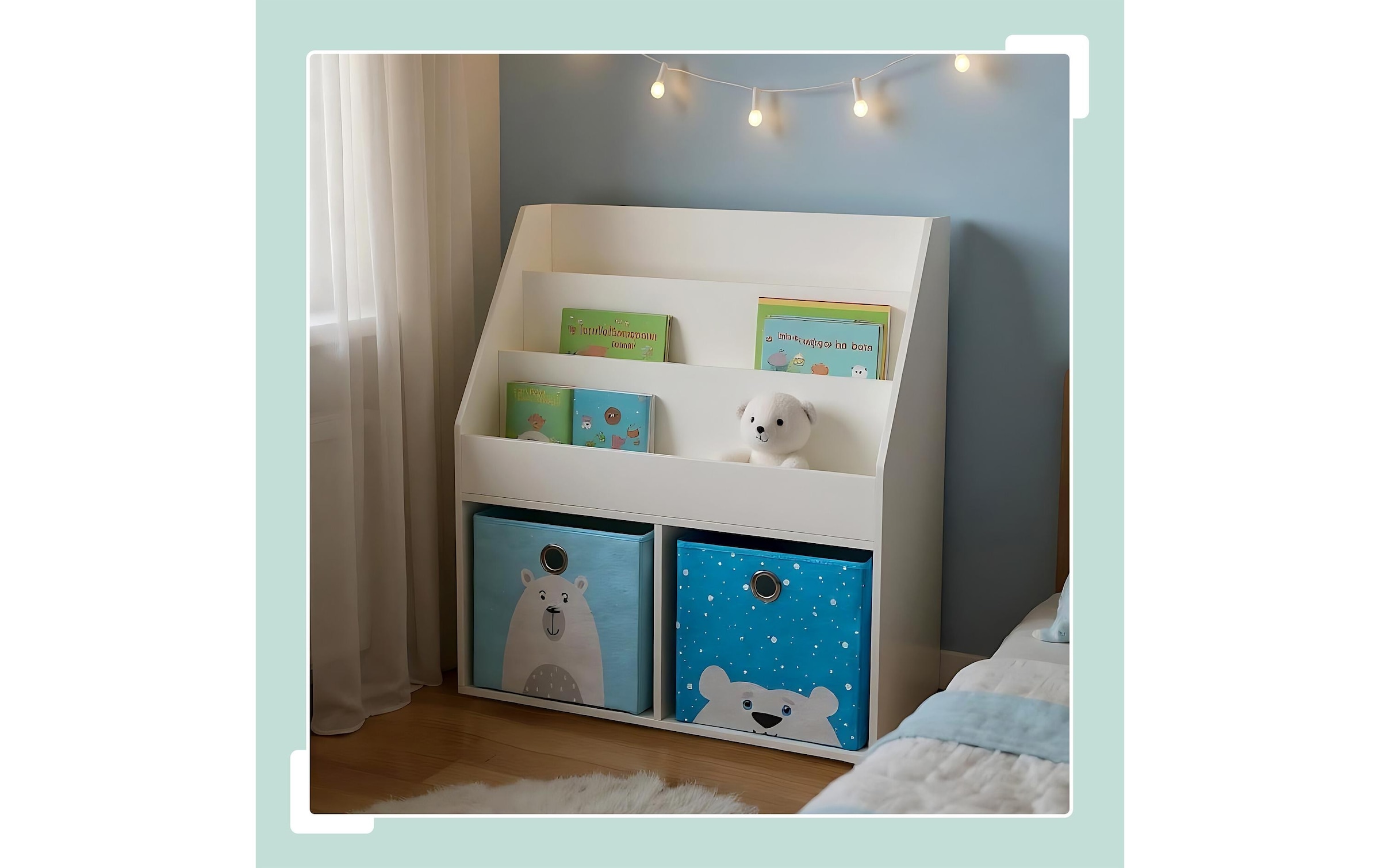 relaxdays Étagère à livres »für Kinder 79 x 72 x 30,5 cm«