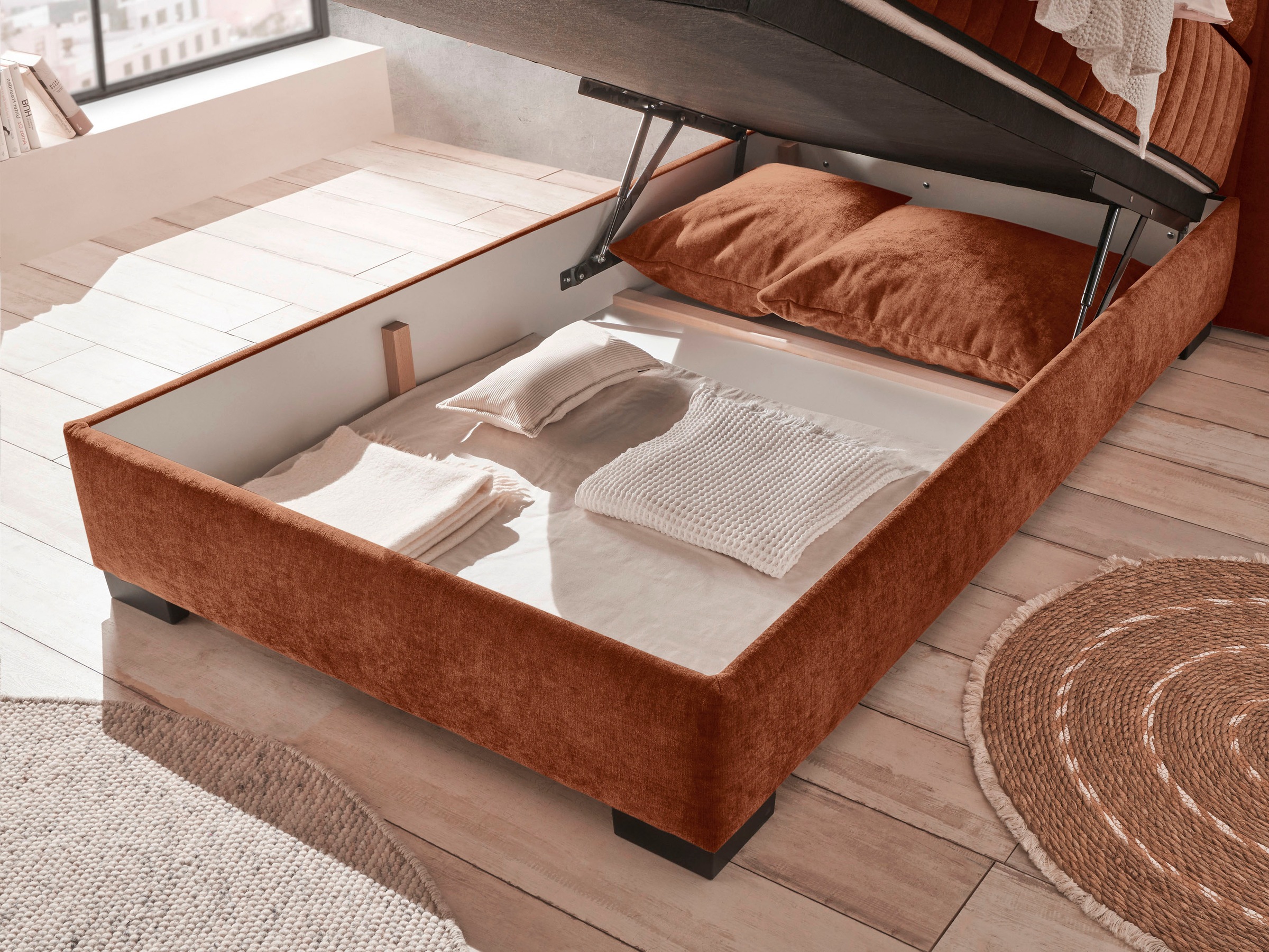 ED EXCITING DESIGN Lit de boxe »Nagol« mit Bettkasten, mit Wendematratze, erhältlich in verschiedenen Breiten