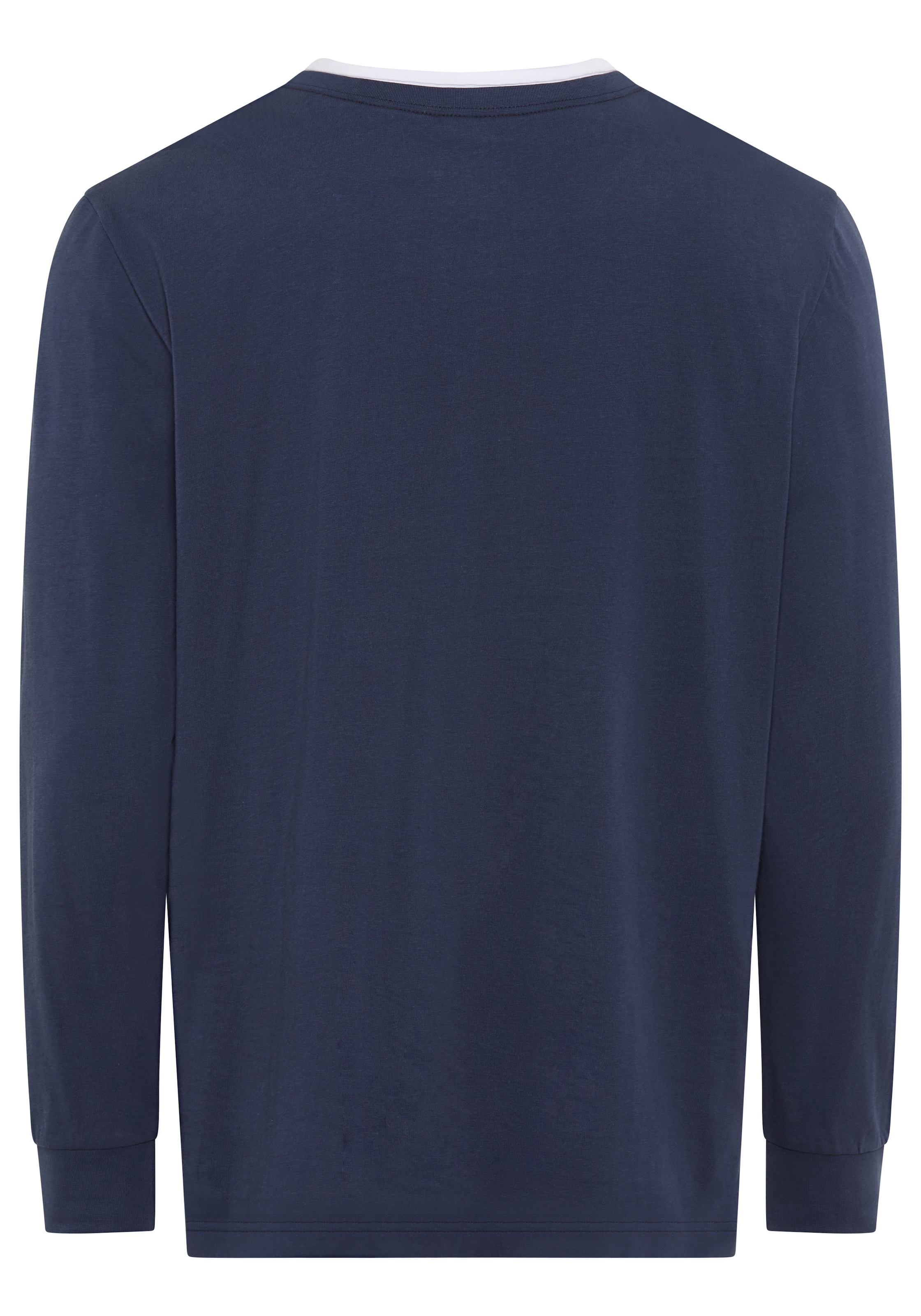 Man's World Shirt à col rond »Neue Kollektion!« mit Kontrasteinsatz am Halsausschnitt