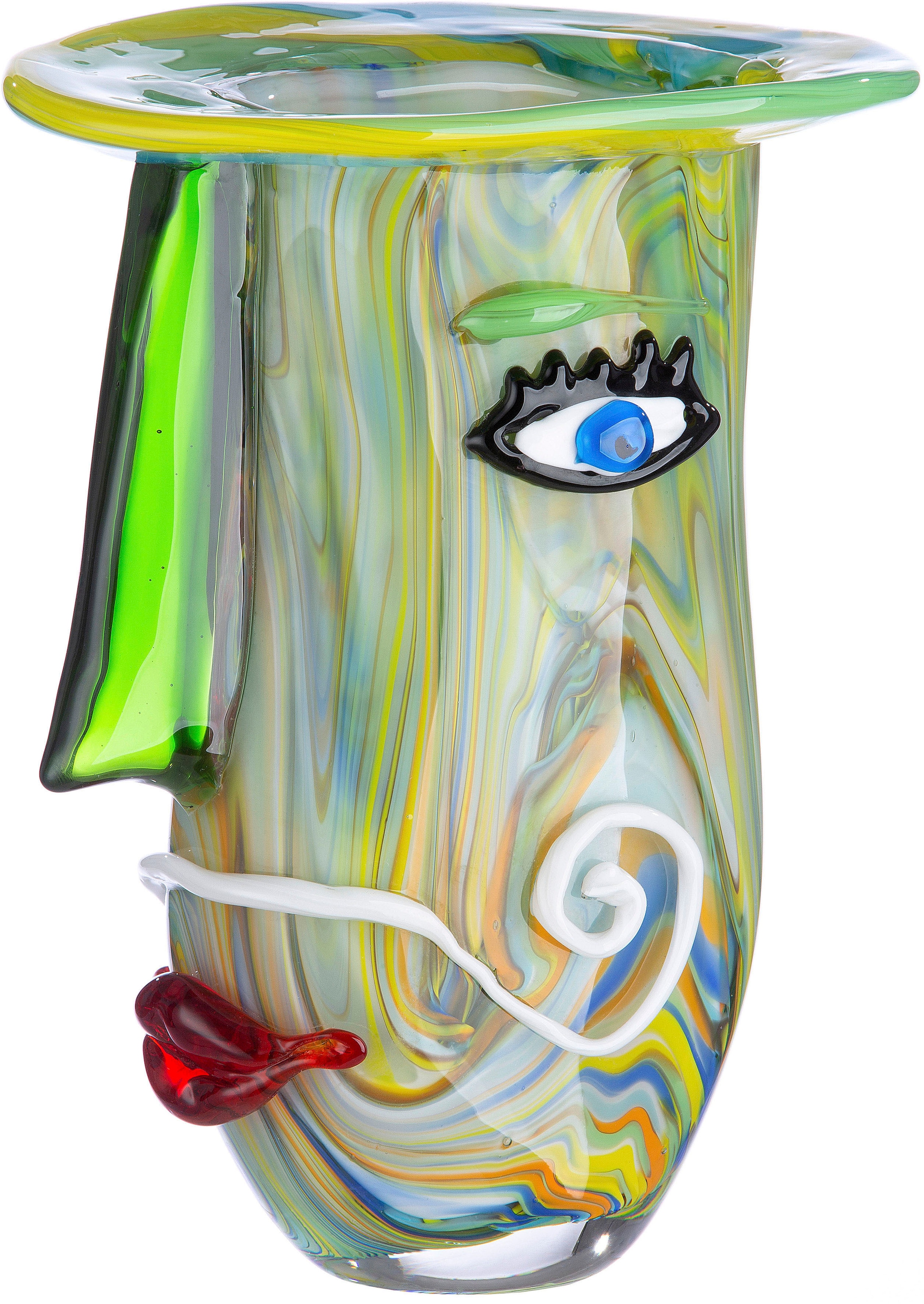 Casablanca by Gilde Tischvase »Plato« dekorative Vase aus Glas, Blumenvase