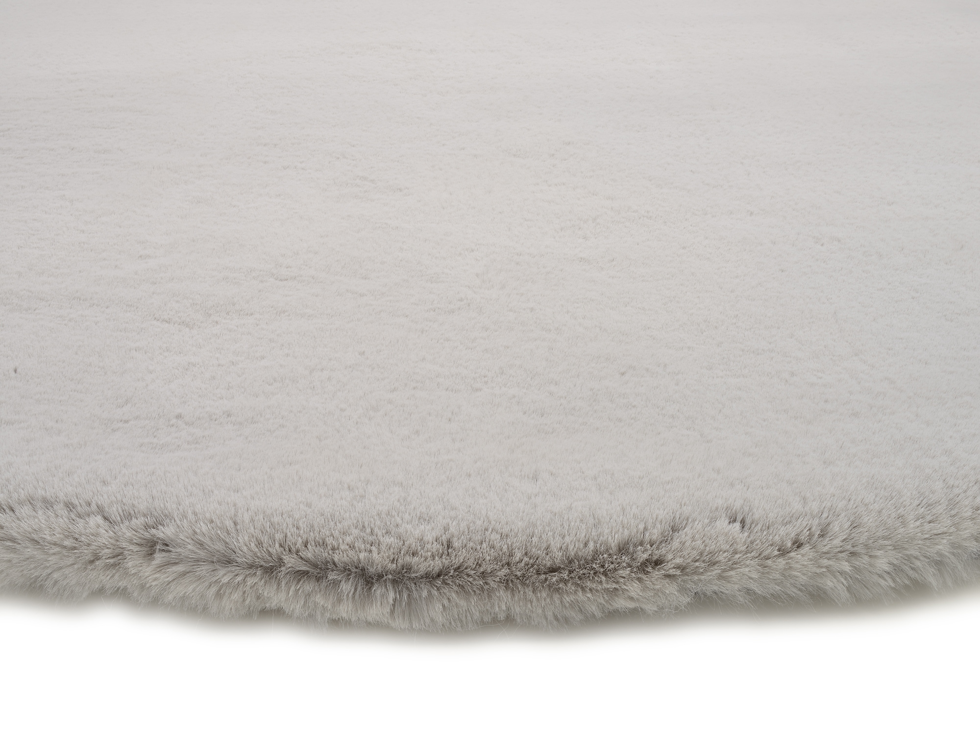 OCI DIE TEPPICHMARKE Hochflor-Teppich »ALISSA« rund 38 mm Höhe Kuschelig weicher Flor, Kaninchen Fell Haptik, getuftet