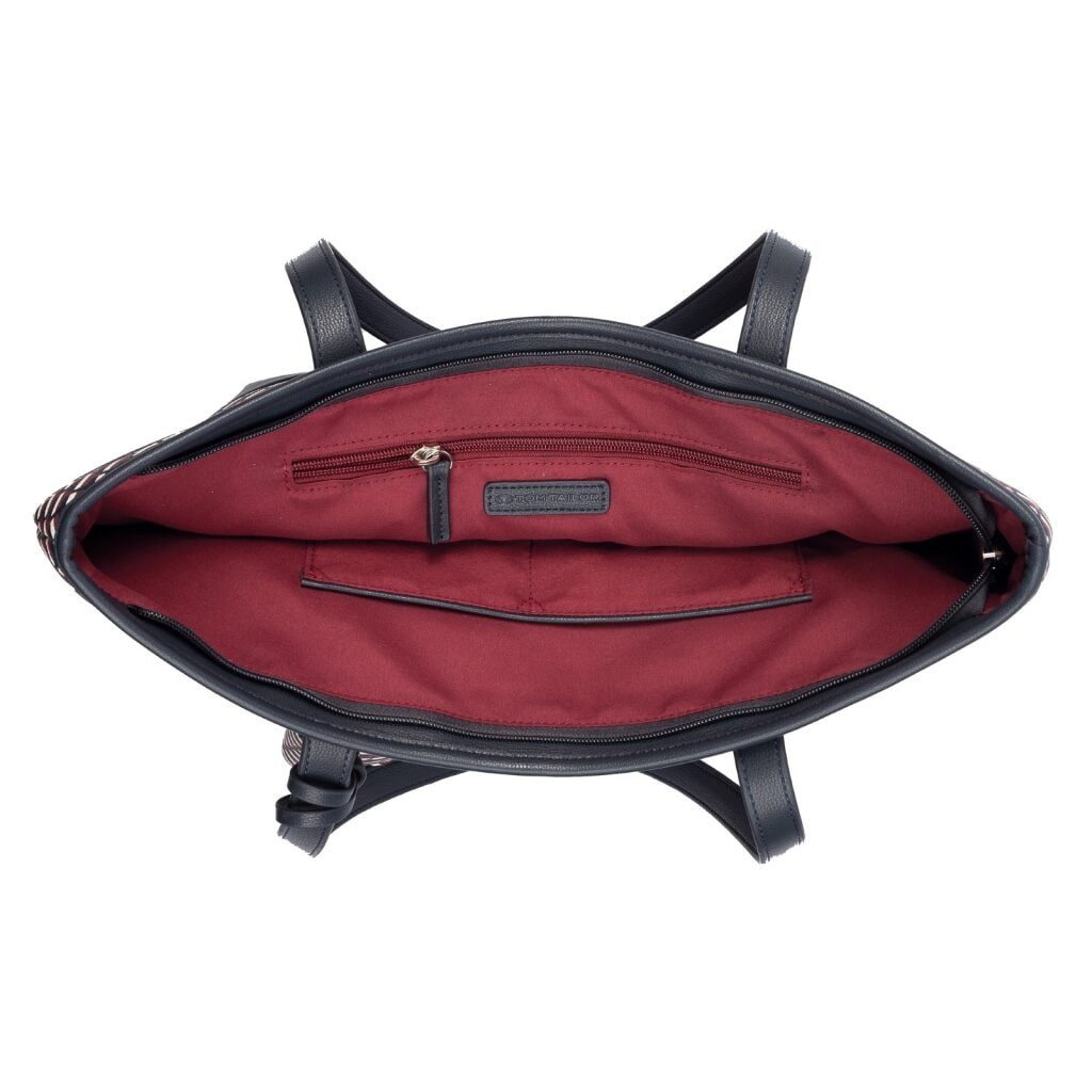 TOM TAILOR Shopper »Xenia« avec imprimé géométrique "T" raffiné du logo sur le corps du sac