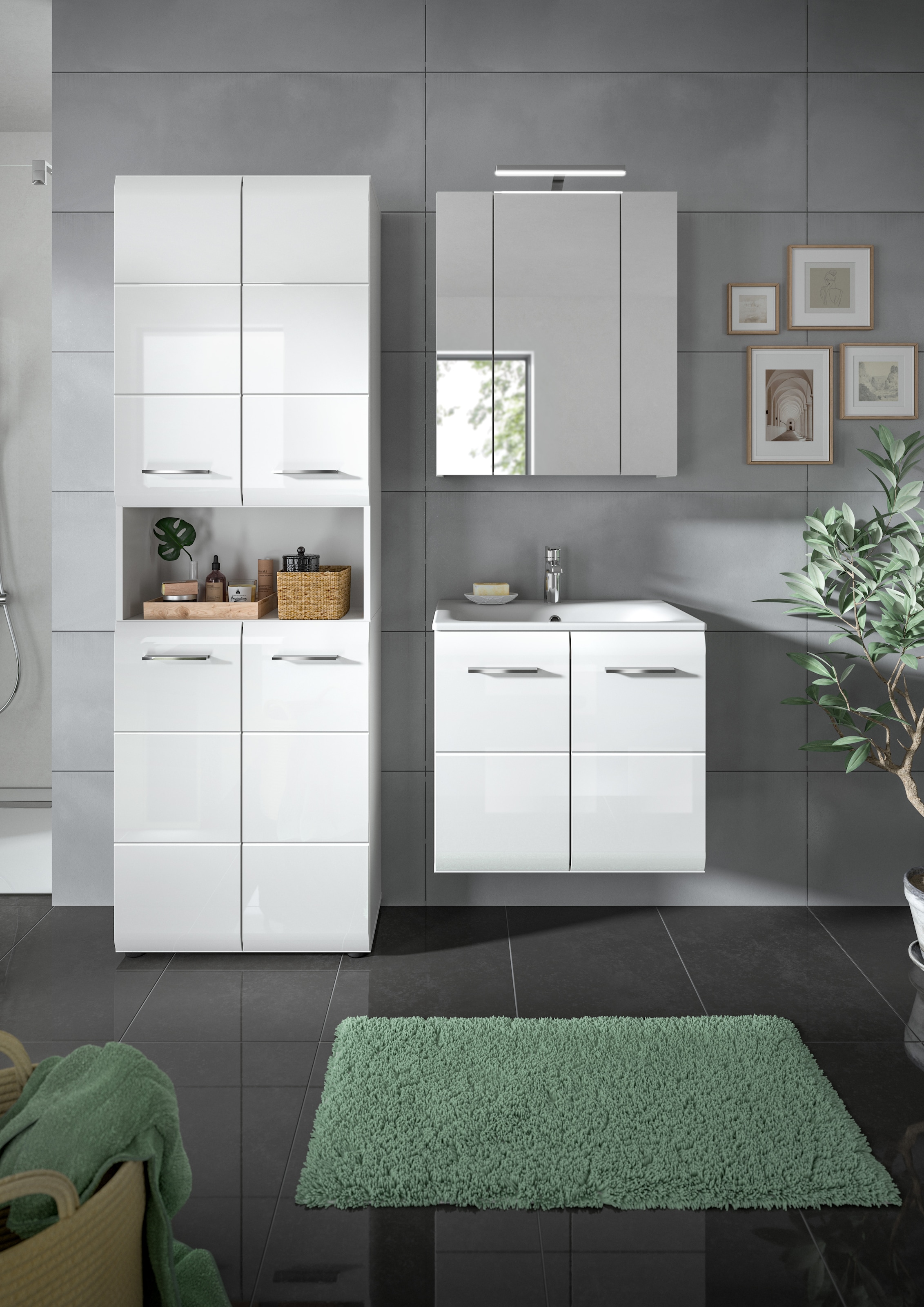 welltime Badezimmer-Set Set, 5 Stk. tlg.