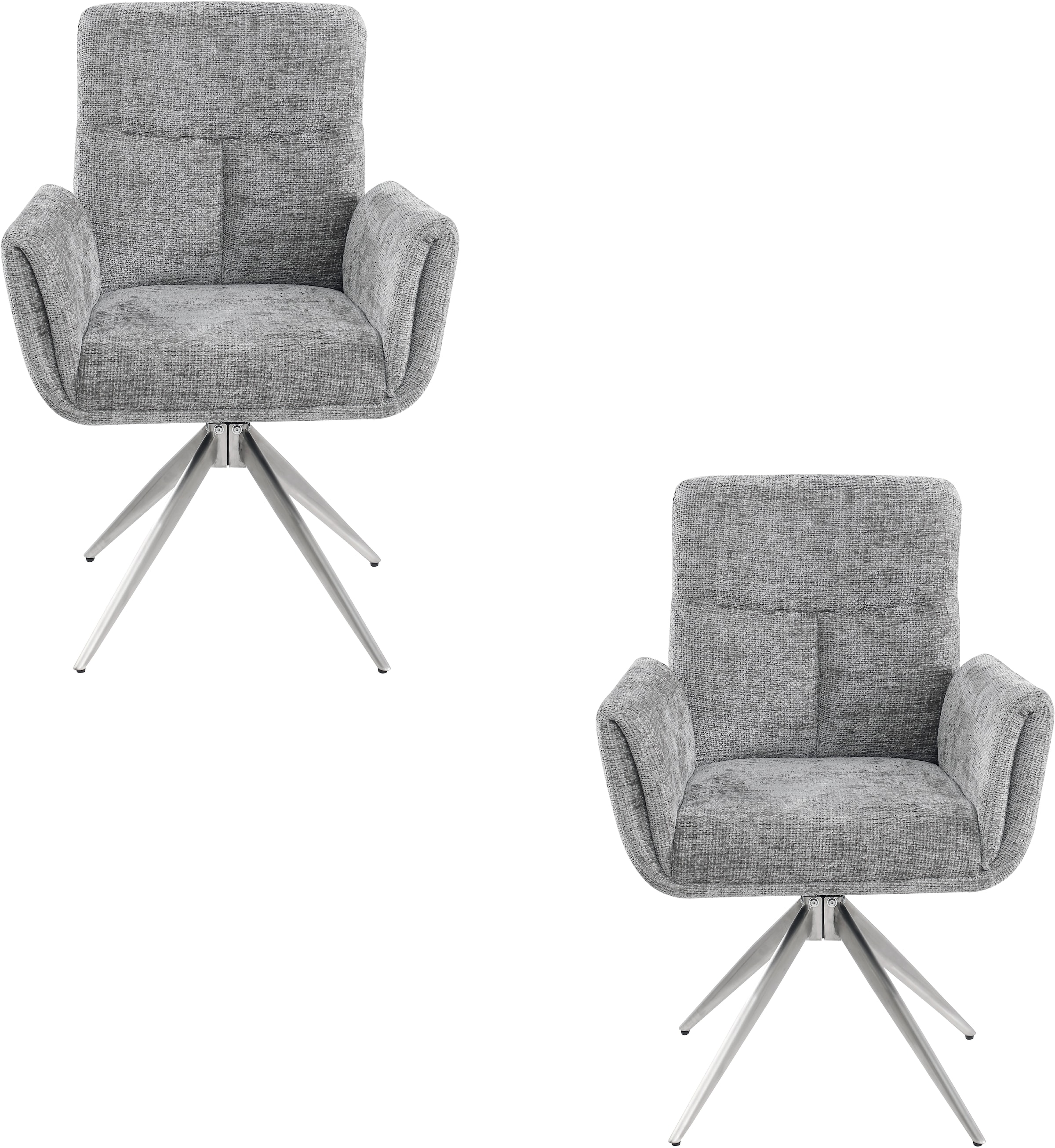 Stolkom Chaise avec accoudoirs »Sofia Premium BxHxT 61x93,5x67 cm« (Ensemble) 2 cuisBreite 61cm, 360° drehbar mit Auto-Return