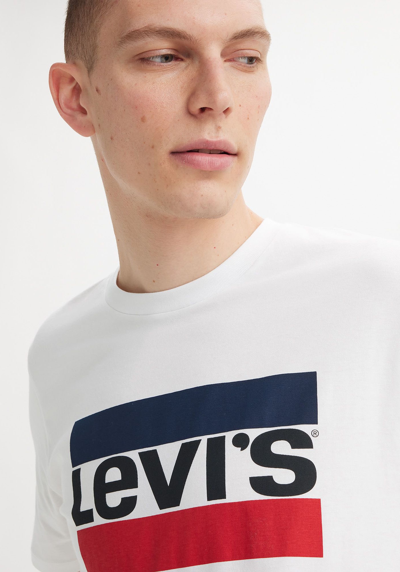 Levi's® T-shirt mit grossem Logoprint