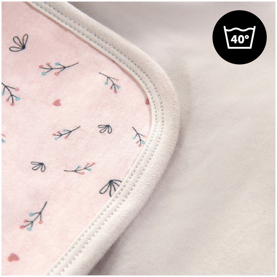 Hauck Babydecke »Baby Einschlagdecke, Snuggle N Dream beige bloom« mit Kapuze