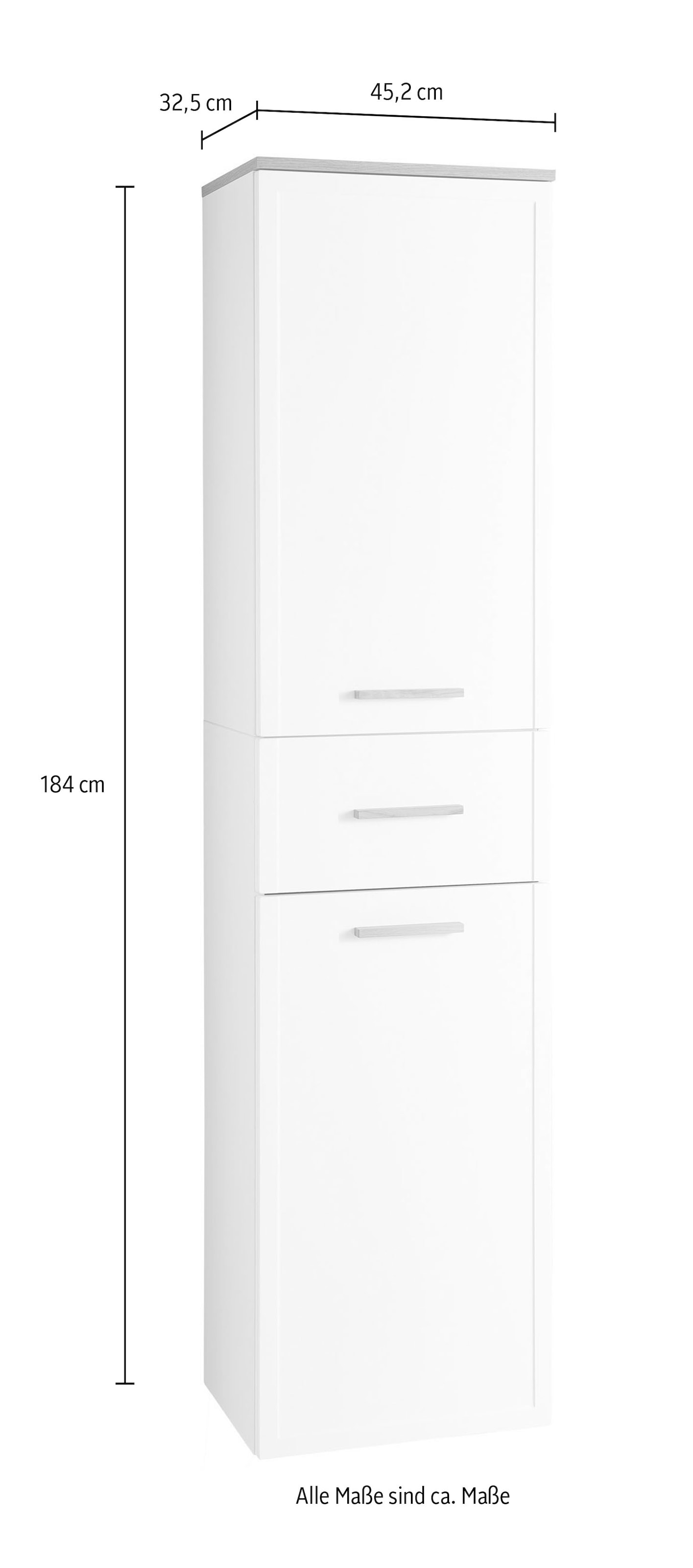 Saphir Armoire haute »mit Soft-Close und 4 Glaseinlegeböden«