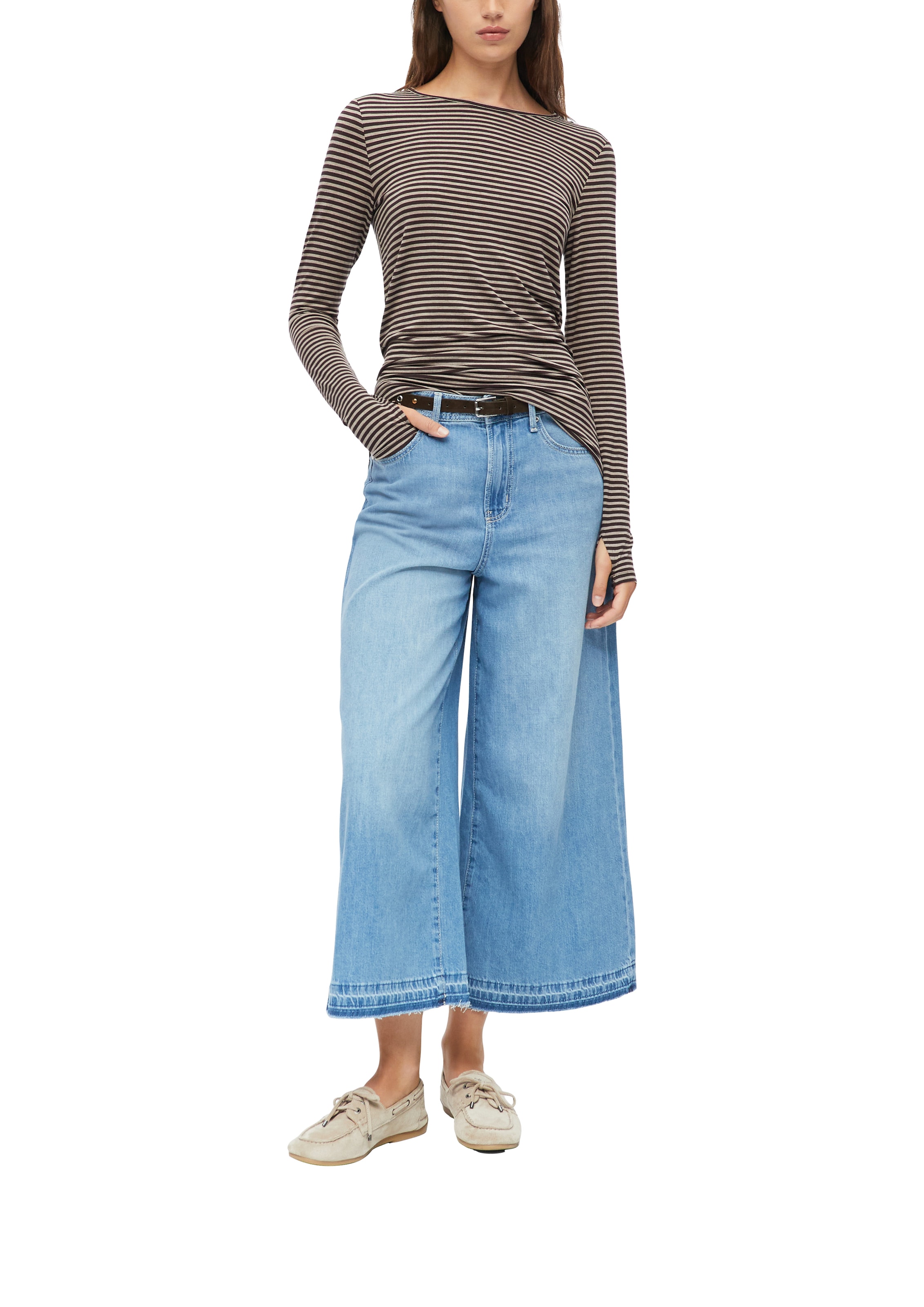 s.Oliver T-shirt à manches longues Ringelshirt / mit Streifen / Vikose-Stretch