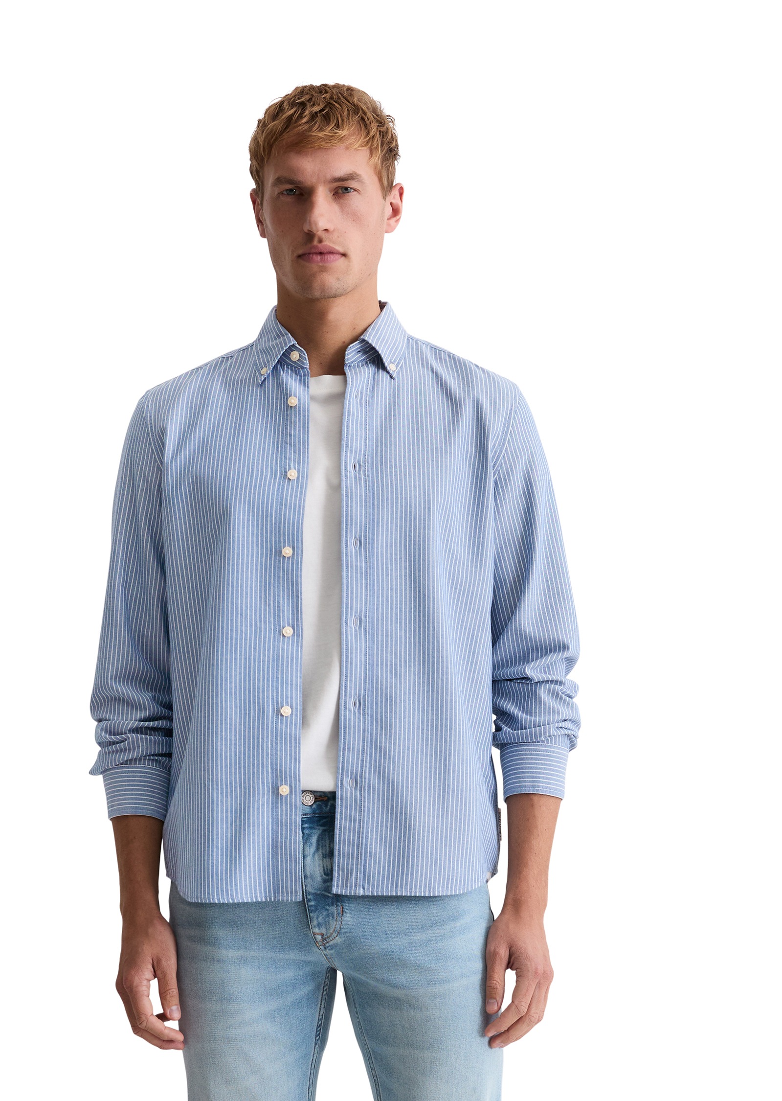 Marc O'Polo Chemise à manches longues Oxford-Hemd, regular fit mit Button-Down-Kragen