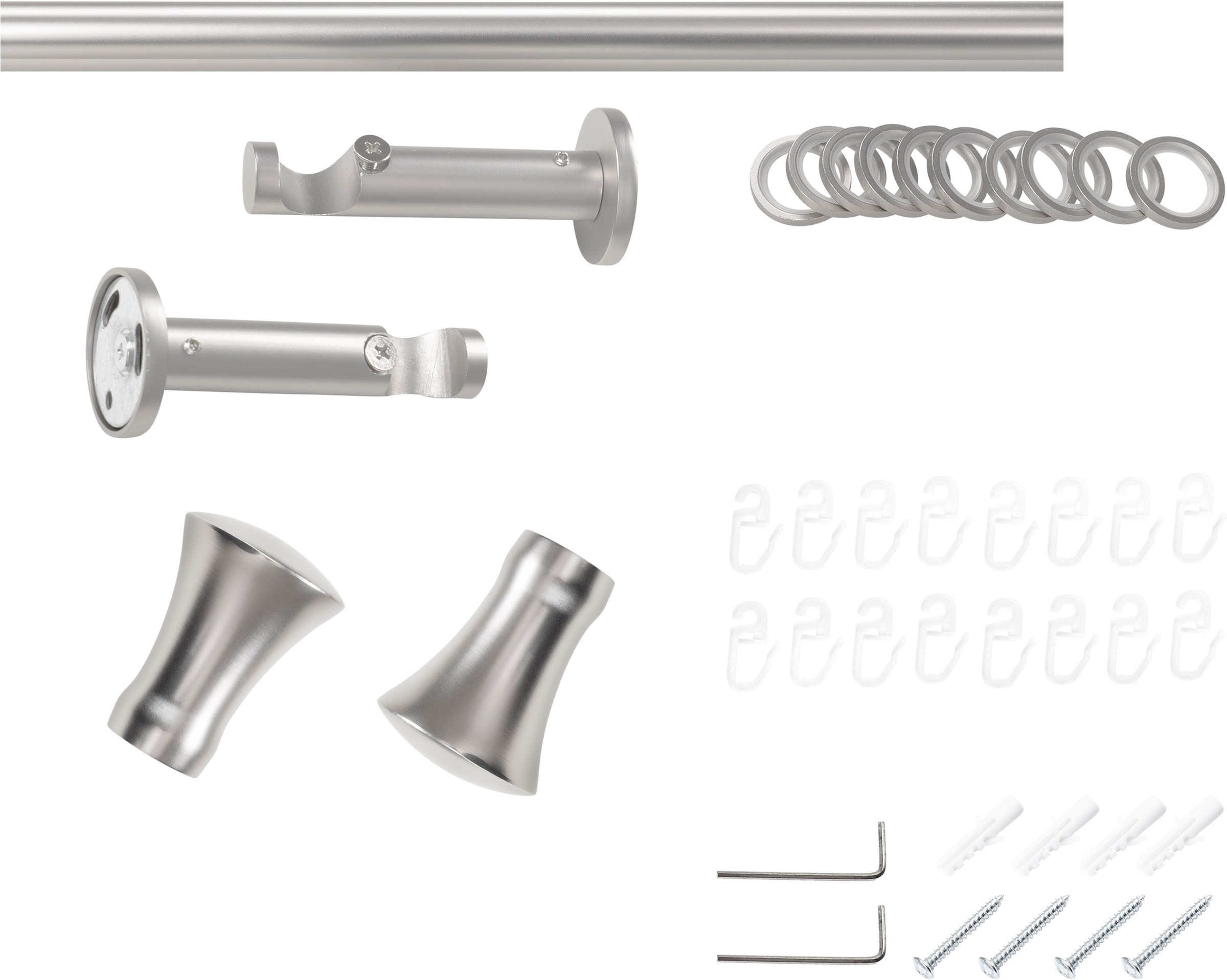SN DECO GROUP Gardinenstange Ø 25 mm Fixmass;kürzbar