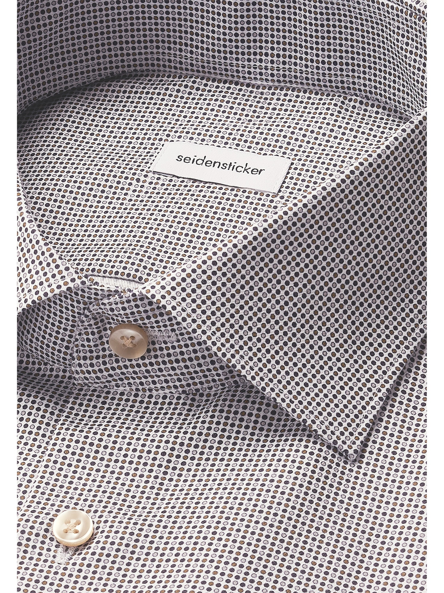 seidensticker Chemise d'affaires »Schwarze Rose« Slim 1/1 Kentkragen Druck