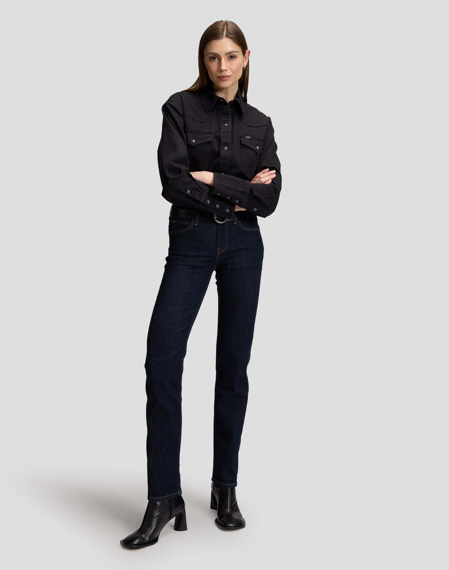 Lee® Blouse en jean »Lee Jeanshemd Essential Western«