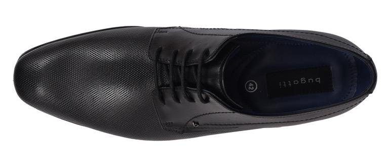 bugatti Chaussure à lacets  mit eleganter, feiner Prägung, Freizeitschuh, Halbschuh, Schnürschuh