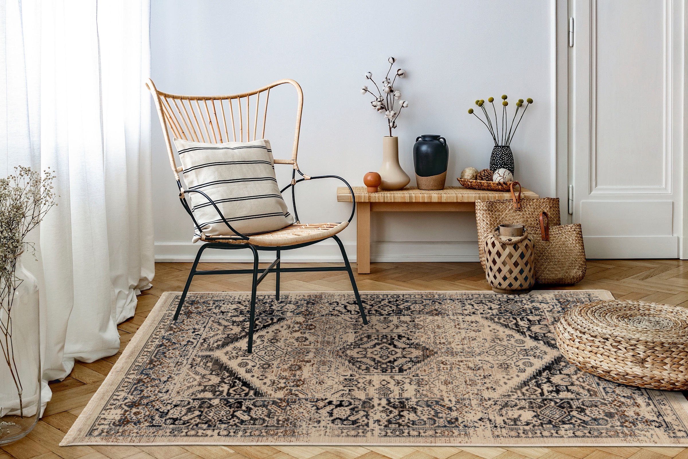 Kayoom Tapis »Charu 400« Rectangulaire 3,5 mm Höhe