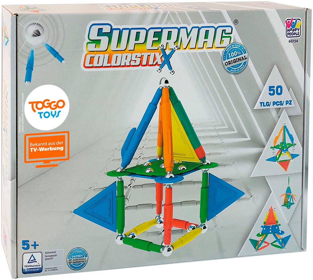 Happy People Magnetspielbausteine »Supermag Color Stix« Made in Europe