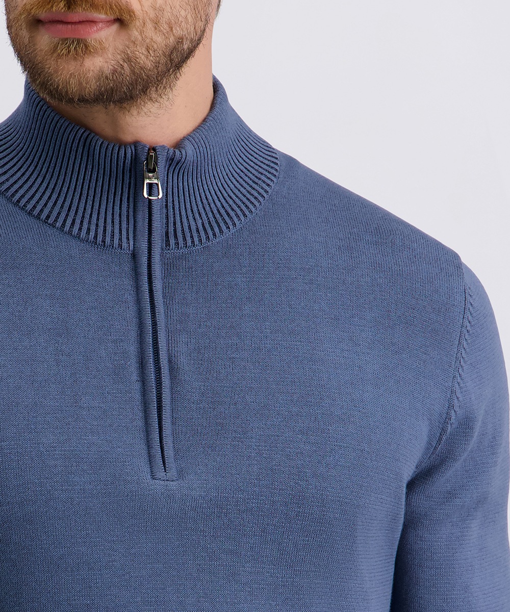 Pierre Cardin Pull en tricot mit Troyer Kragen