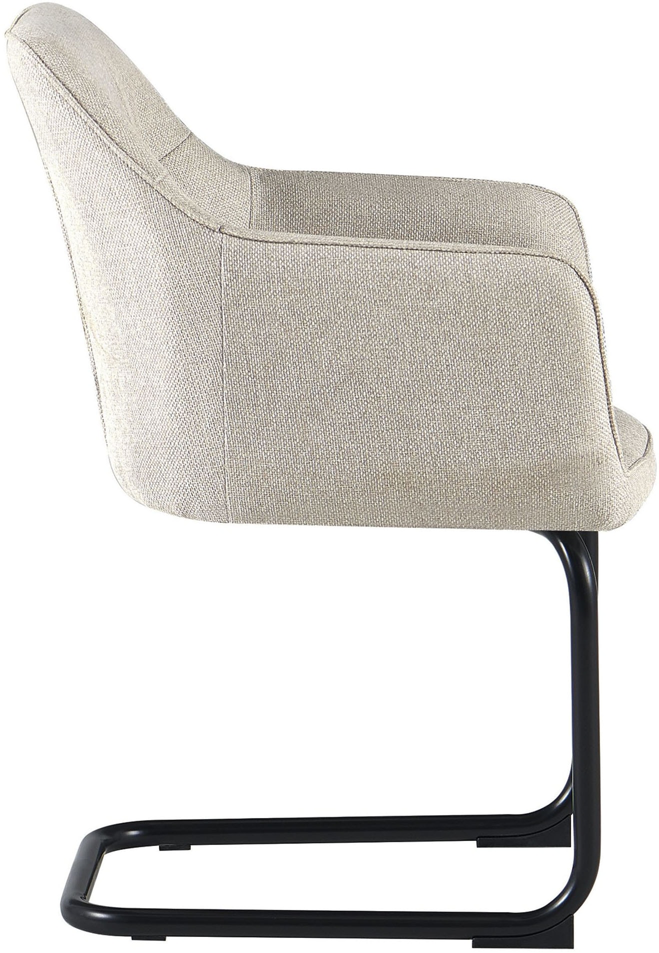 GOODproduct Chaise cantilever »Elba« (Set) 2 cuisgemütlicher Stuhl / Sessel, 180 Grad drehbar, Auto Return, Webstoff