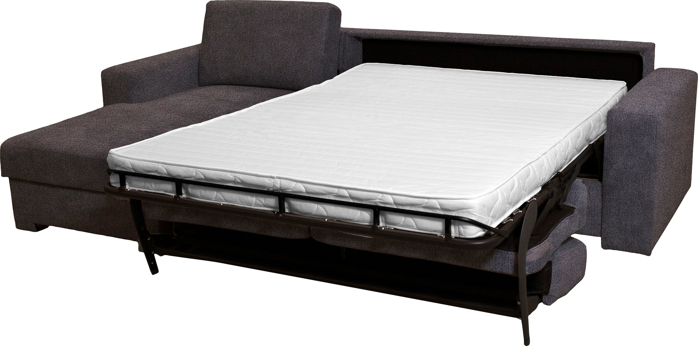 Home affaire Ecksofa »Roma "M"  Matratzenhöhe 14 cm, Dauerschlaffunktion, mit Unterfederung,« Liegemasse ca 143x198 cm, L-Form