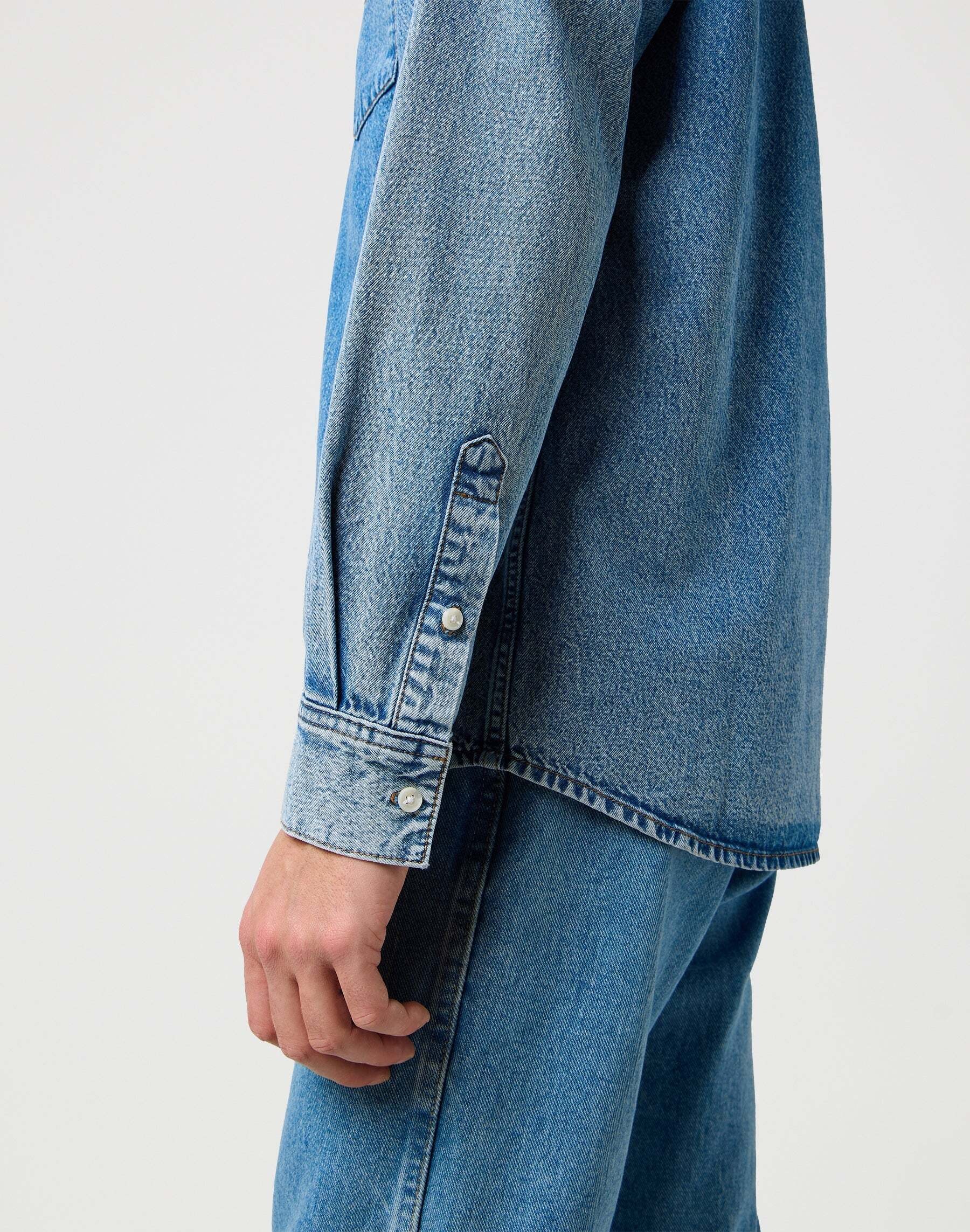 Wrangler Chemise en jean »WRANGLER Jeanshemd 1 Pkt Shirt«