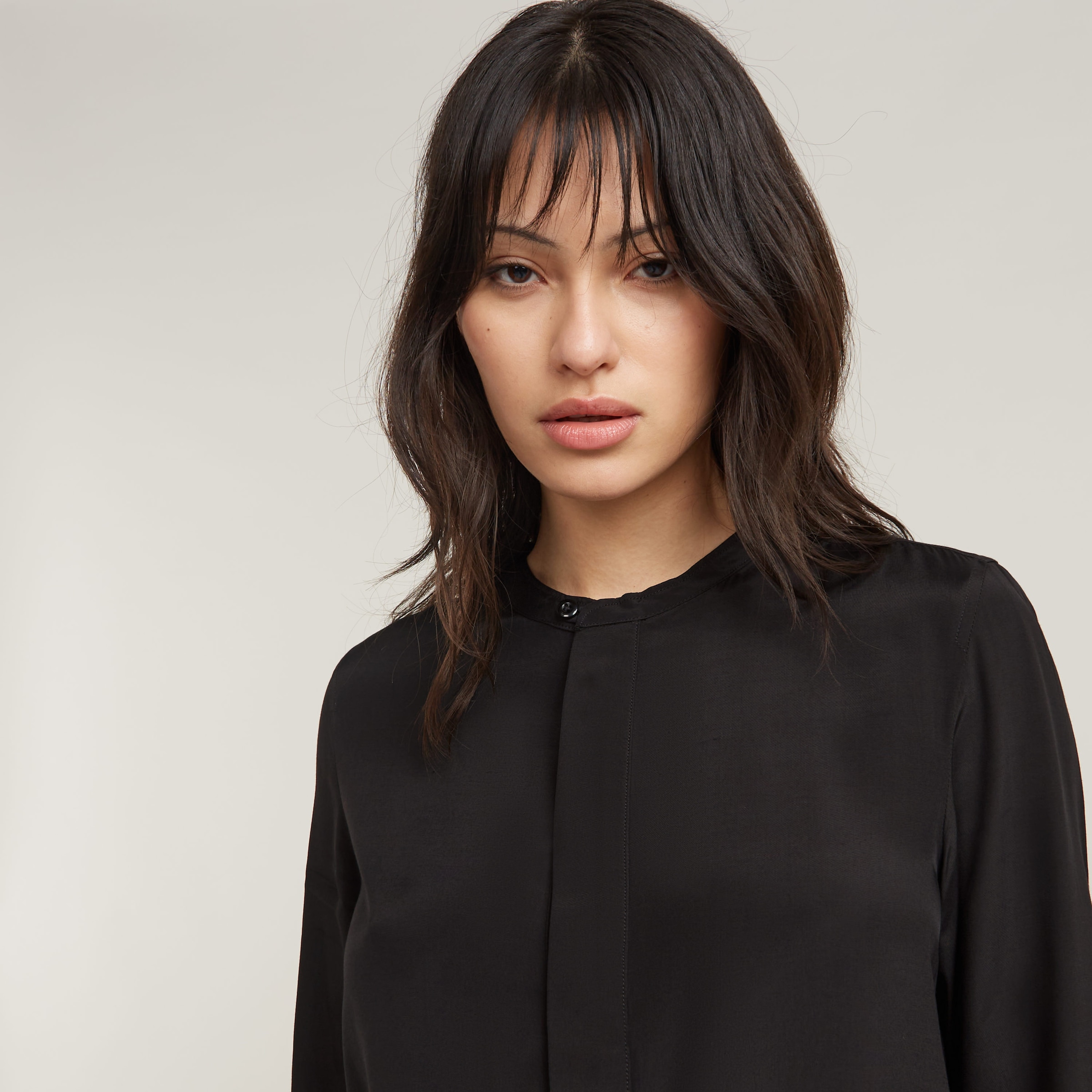 G-STAR Blouse à manches longues »Half Placket Top ls wmn« mit verdeckter Knopfleiste